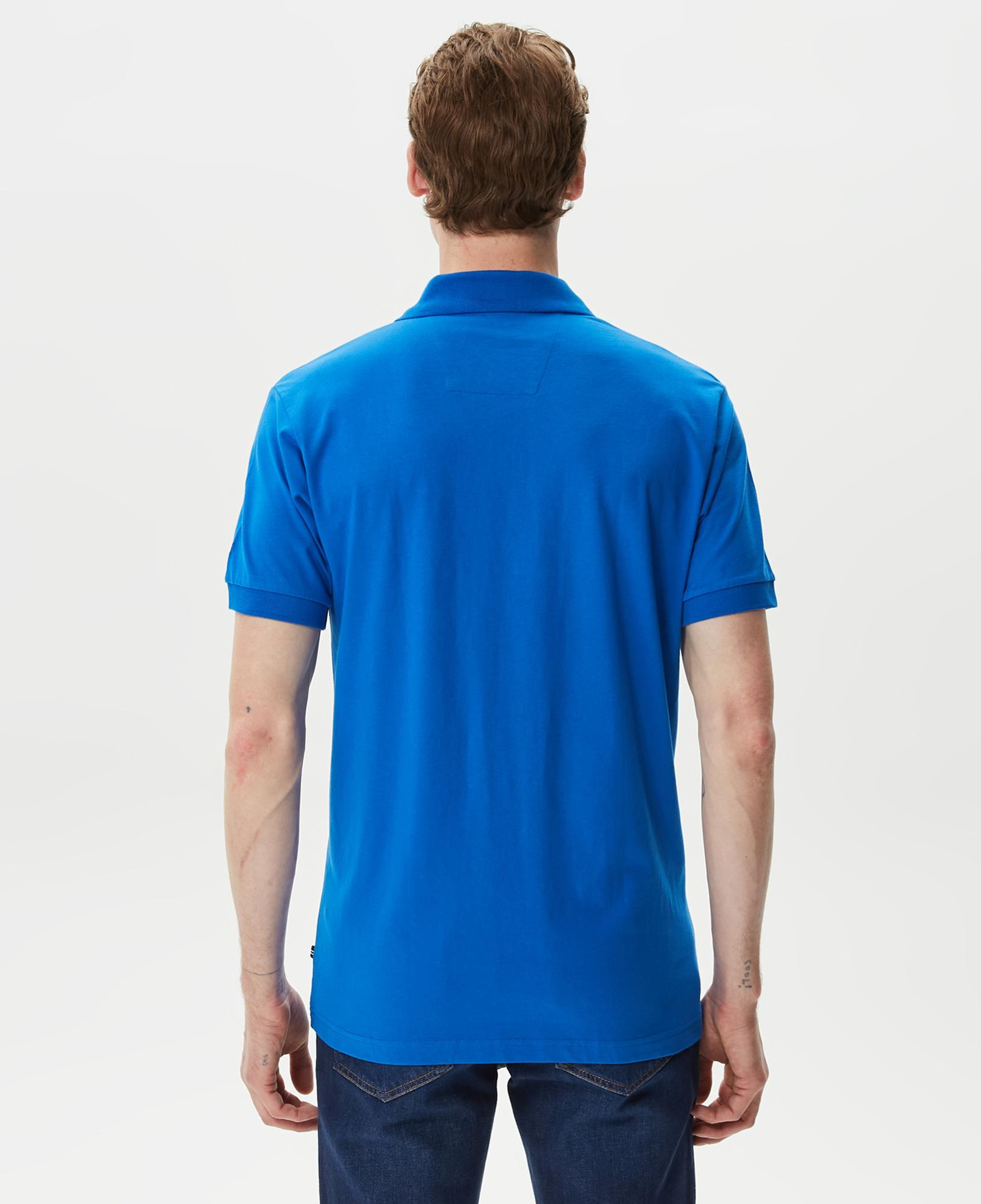 Nautica Erkek Mavi Classic Fit Kısa Kollu Polo Yaka T-Shirt