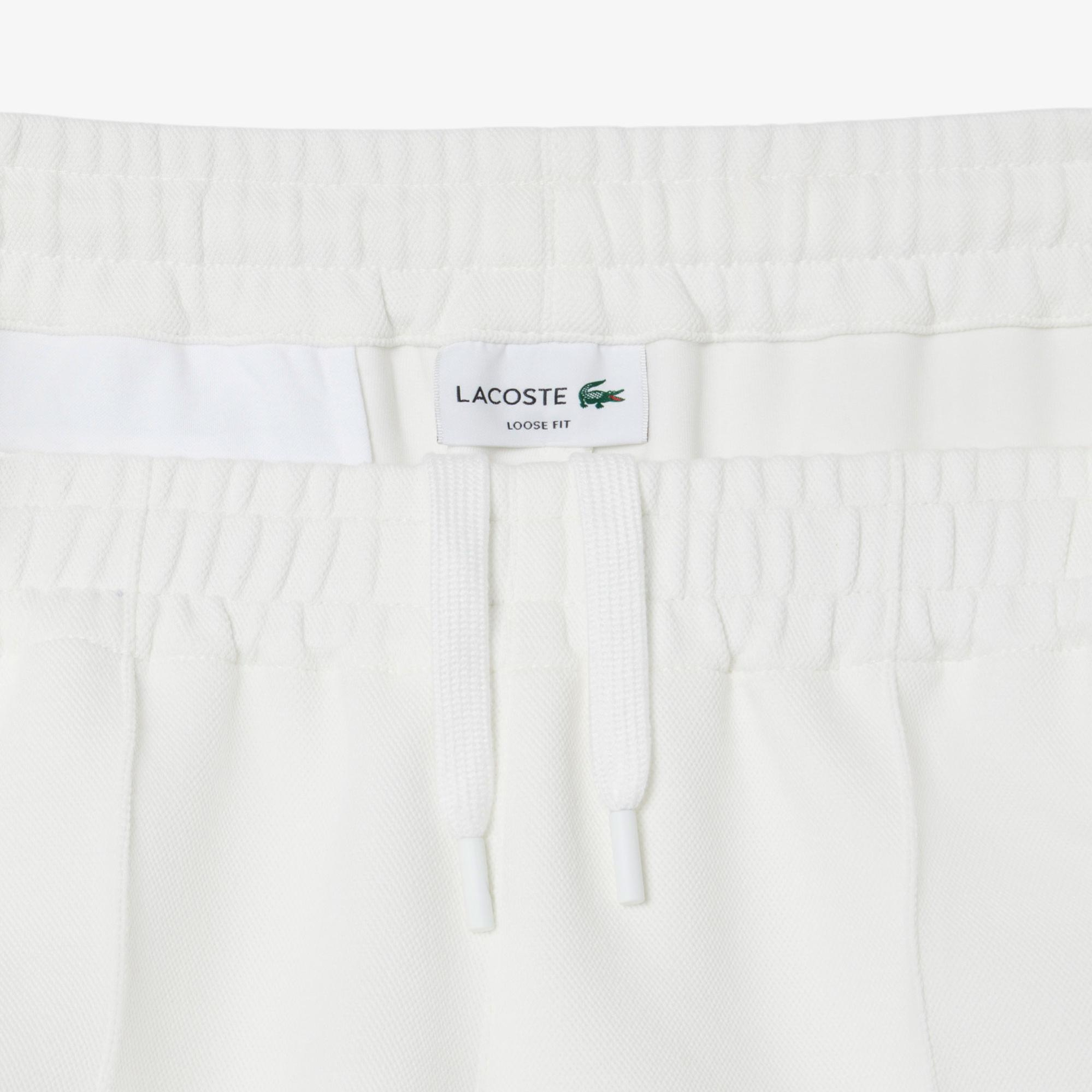 Lacoste Erkek Loose Fit Beyaz Eşofman Altı