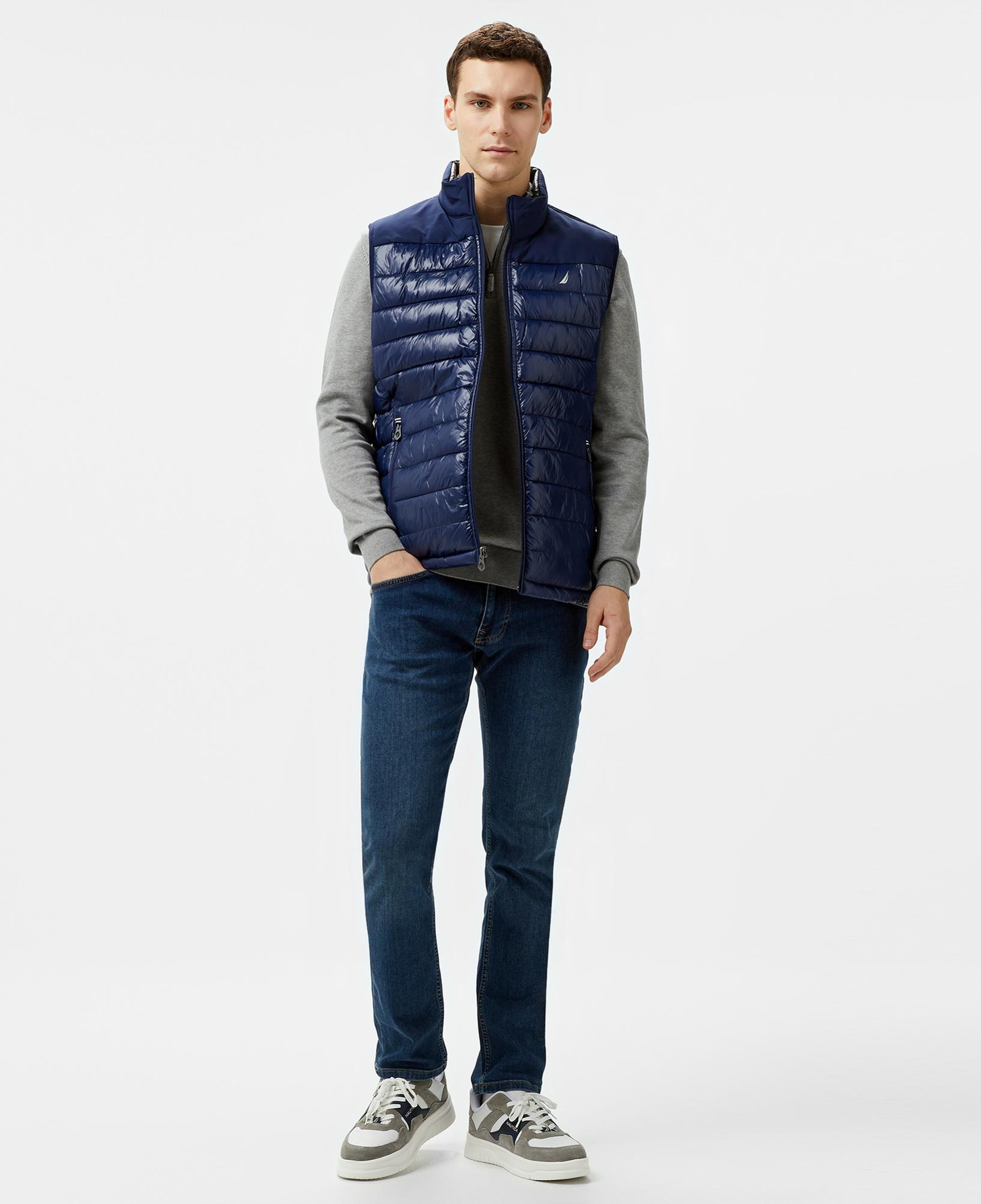 Nautica Erkek Lacivert & Gri Çift Taraflı Yelek