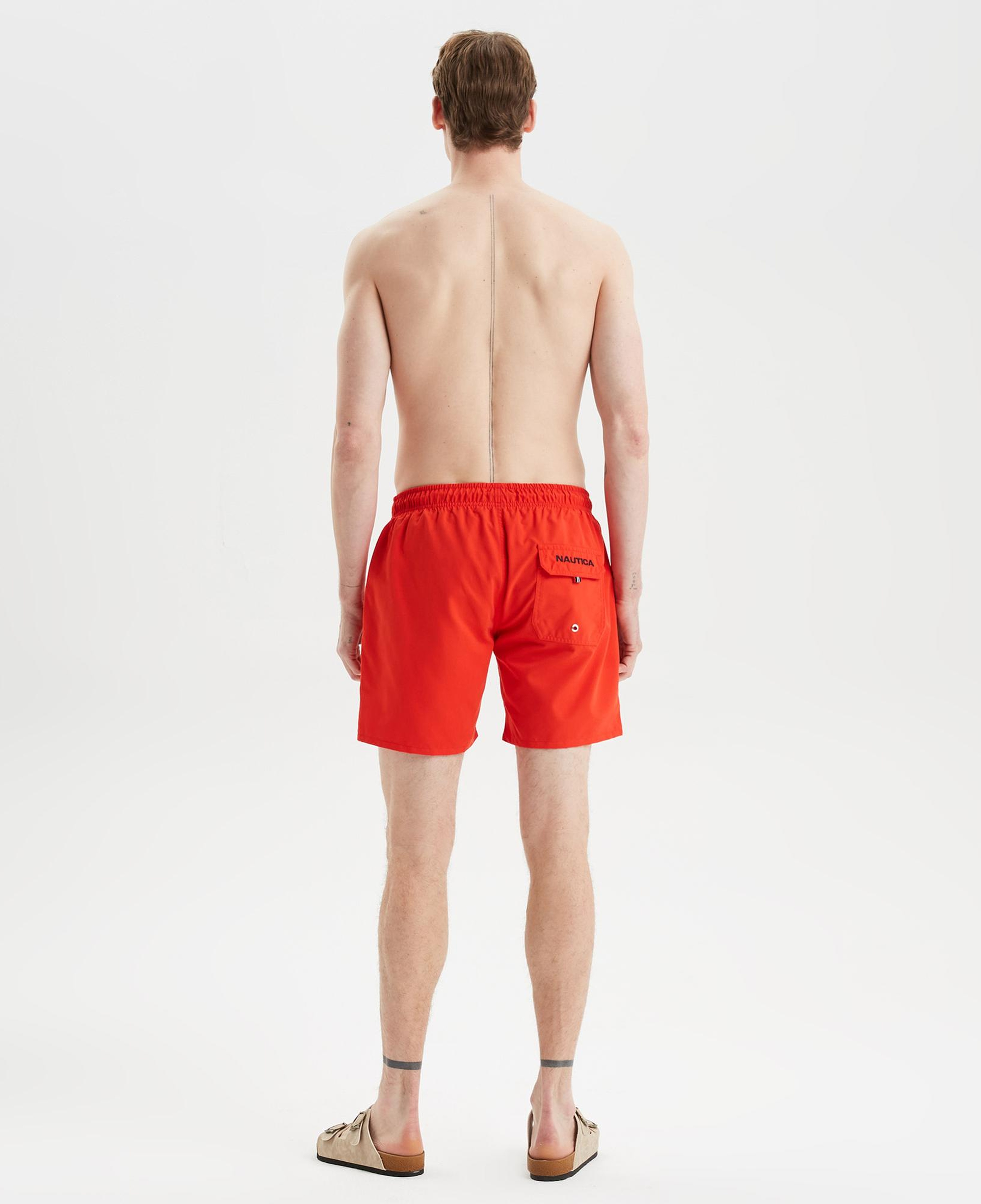 Nautica Erkek Kırmızı Regular Fit Deniz Şortu