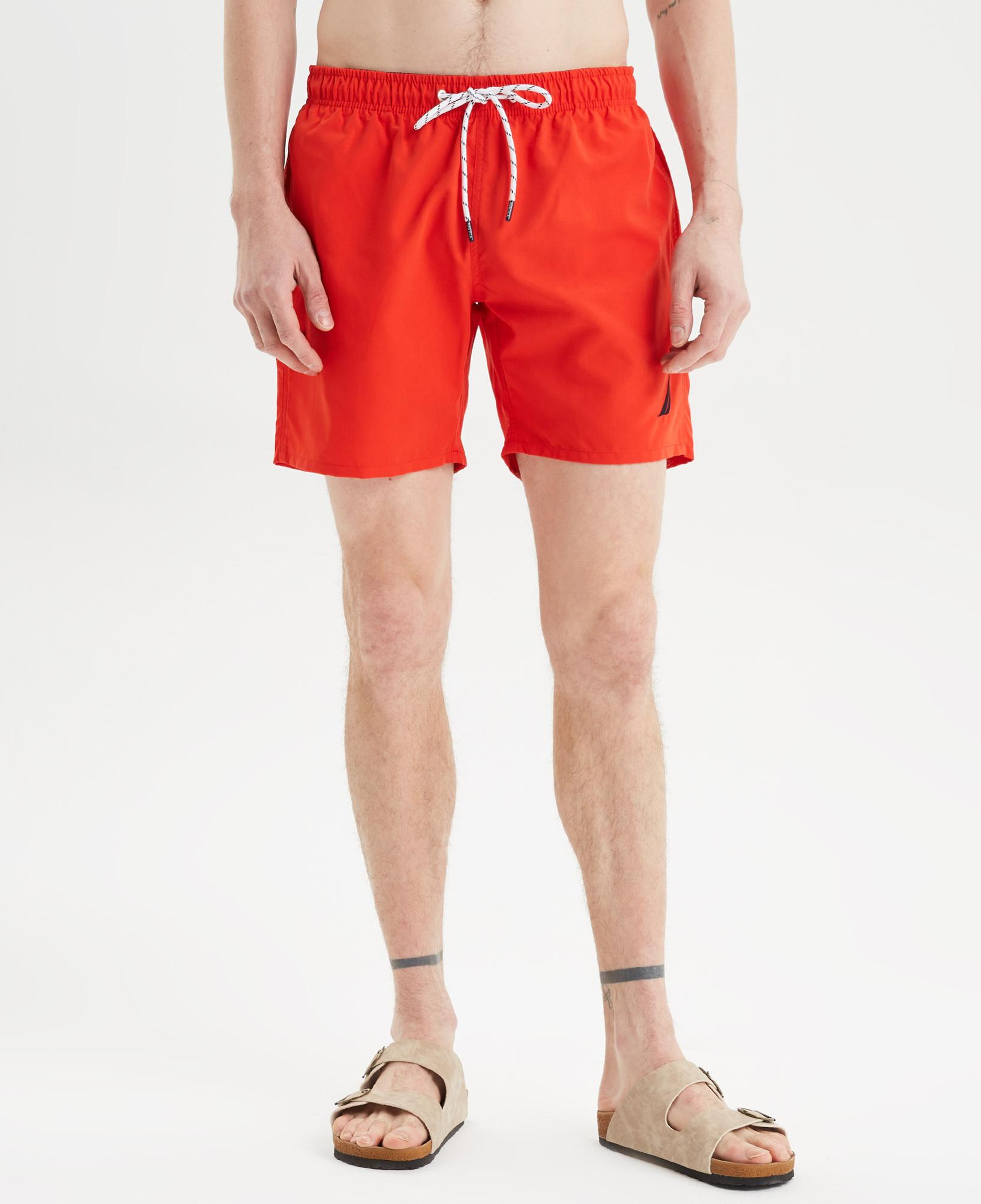 Nautica Erkek Kırmızı Regular Fit Deniz Şortu