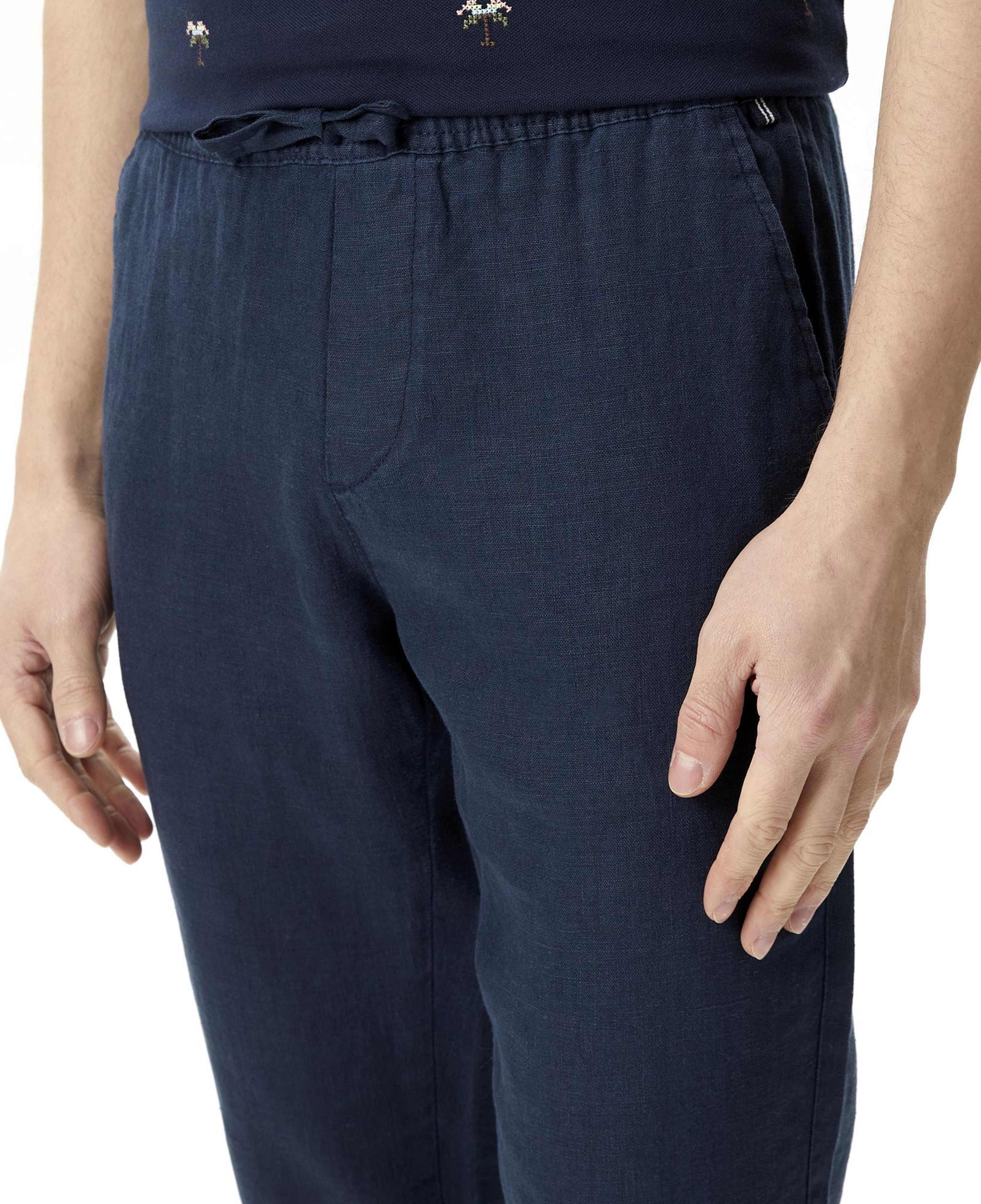 Nautica Erkek Lacivert Keten Pantolon