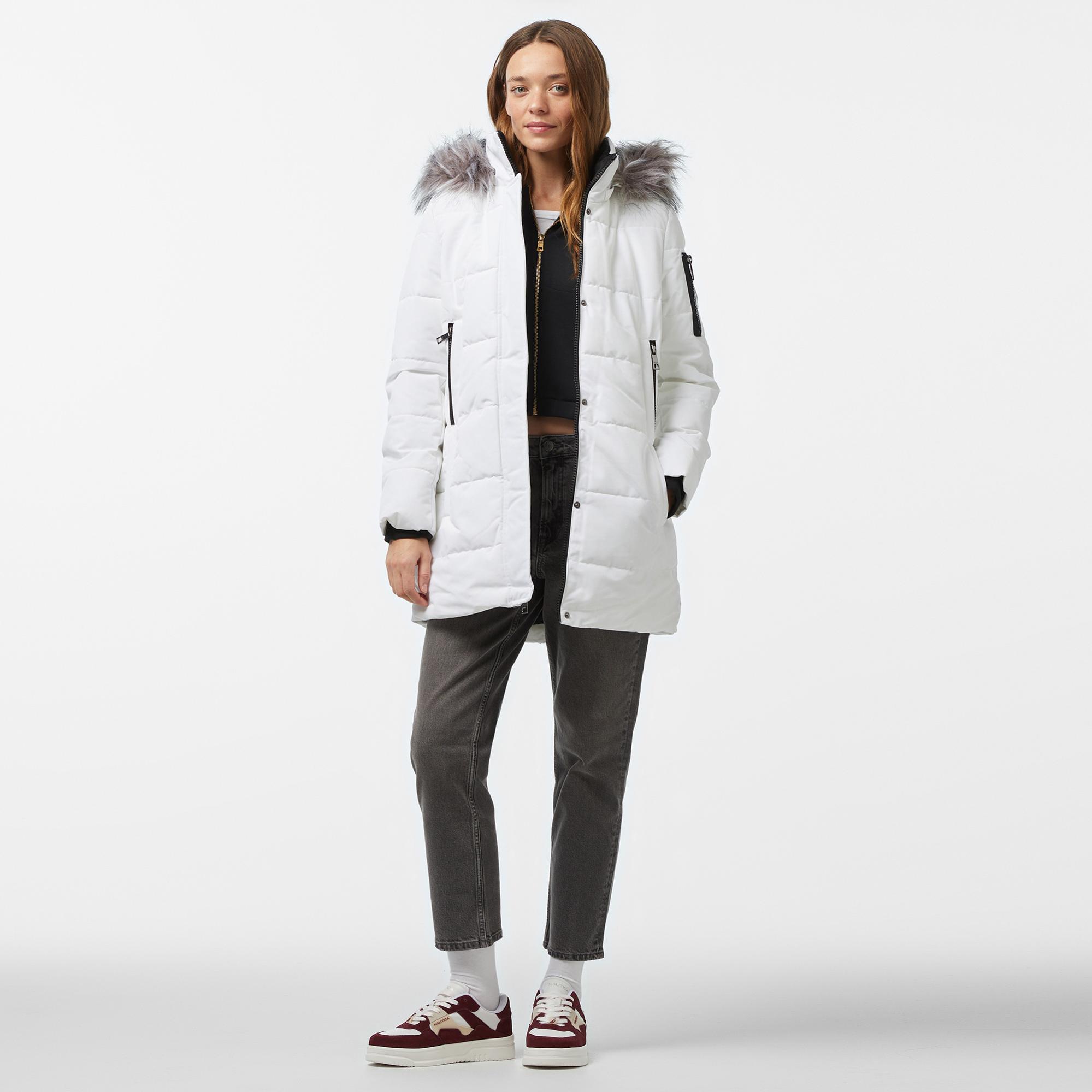 Nautica Kadın Beyaz Mont