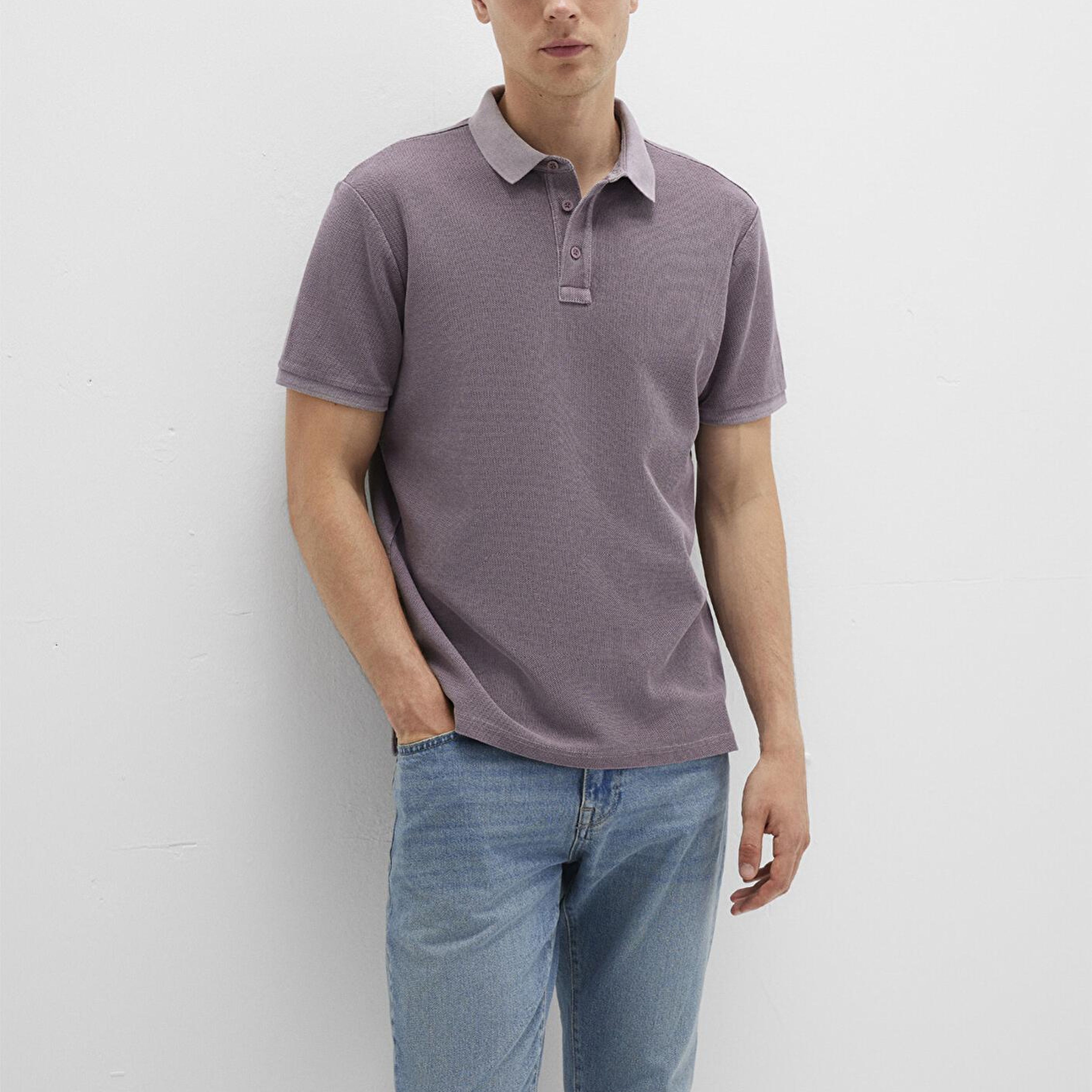 Mavi Mor Polo Tişört Regular Fit / Normal Kesim 0612825-70648