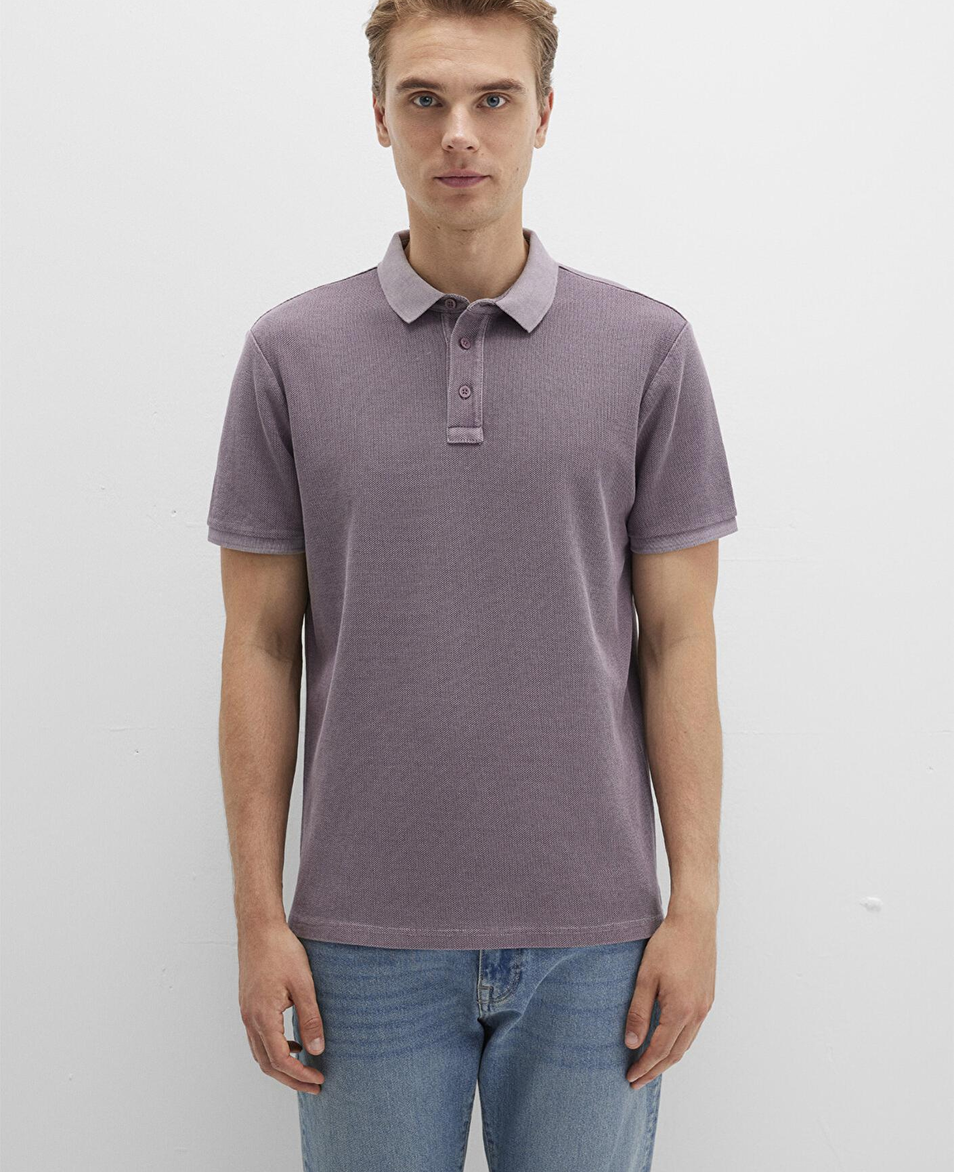 Mavi Mor Polo Tişört Regular Fit / Normal Kesim 0612825-70648