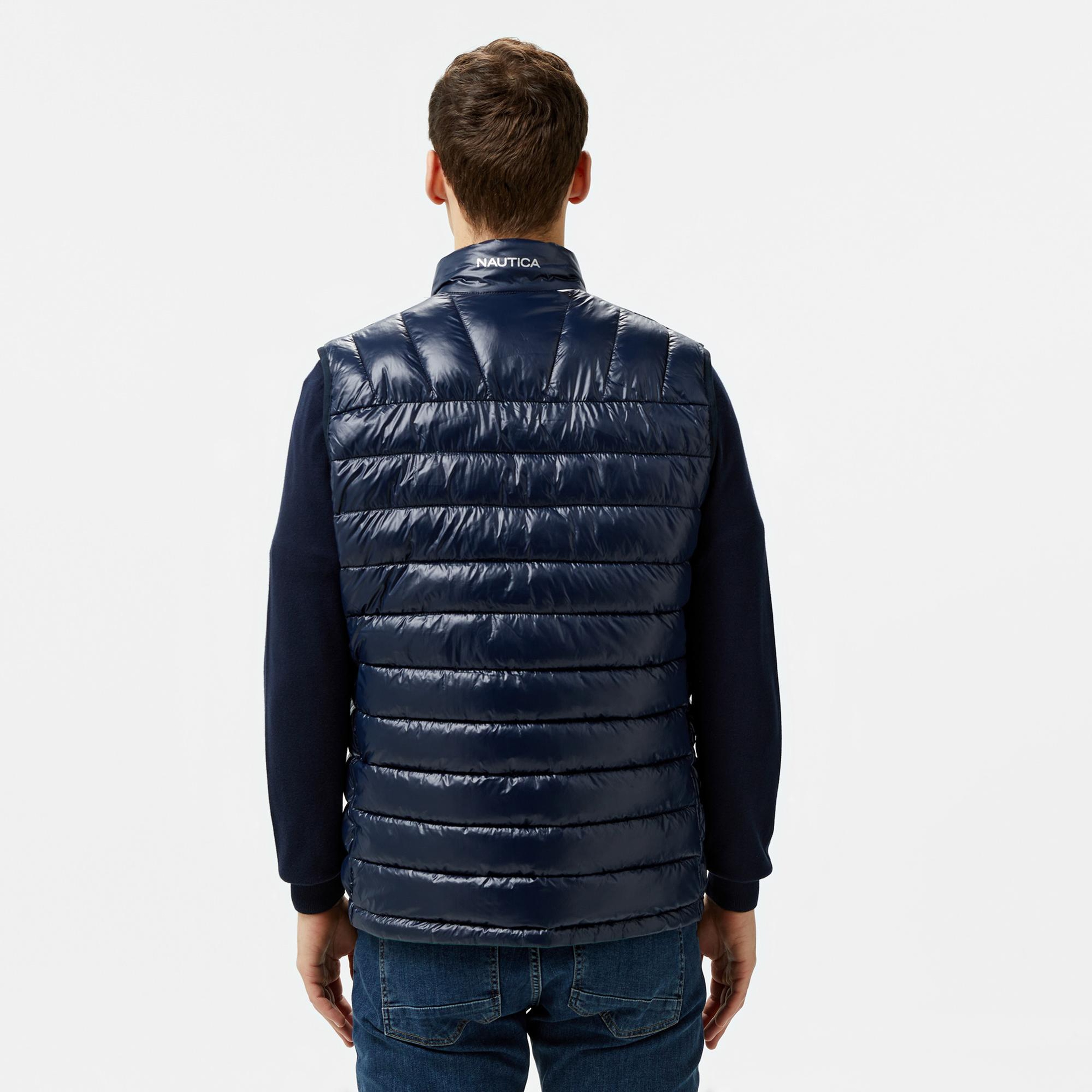 Nautica Erkek Yeşil & Lacivert Çift Taraflı Yelek