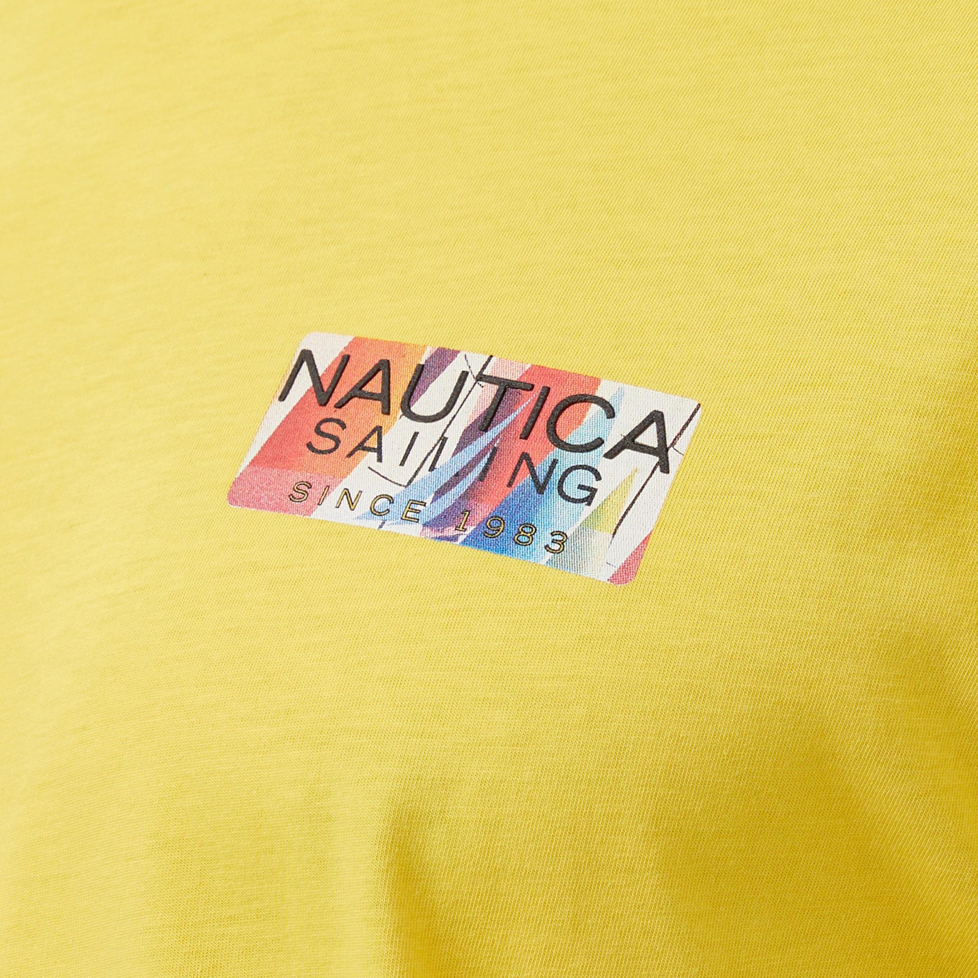 Nautica Erkek Sarı Regular Fit T-Shirt