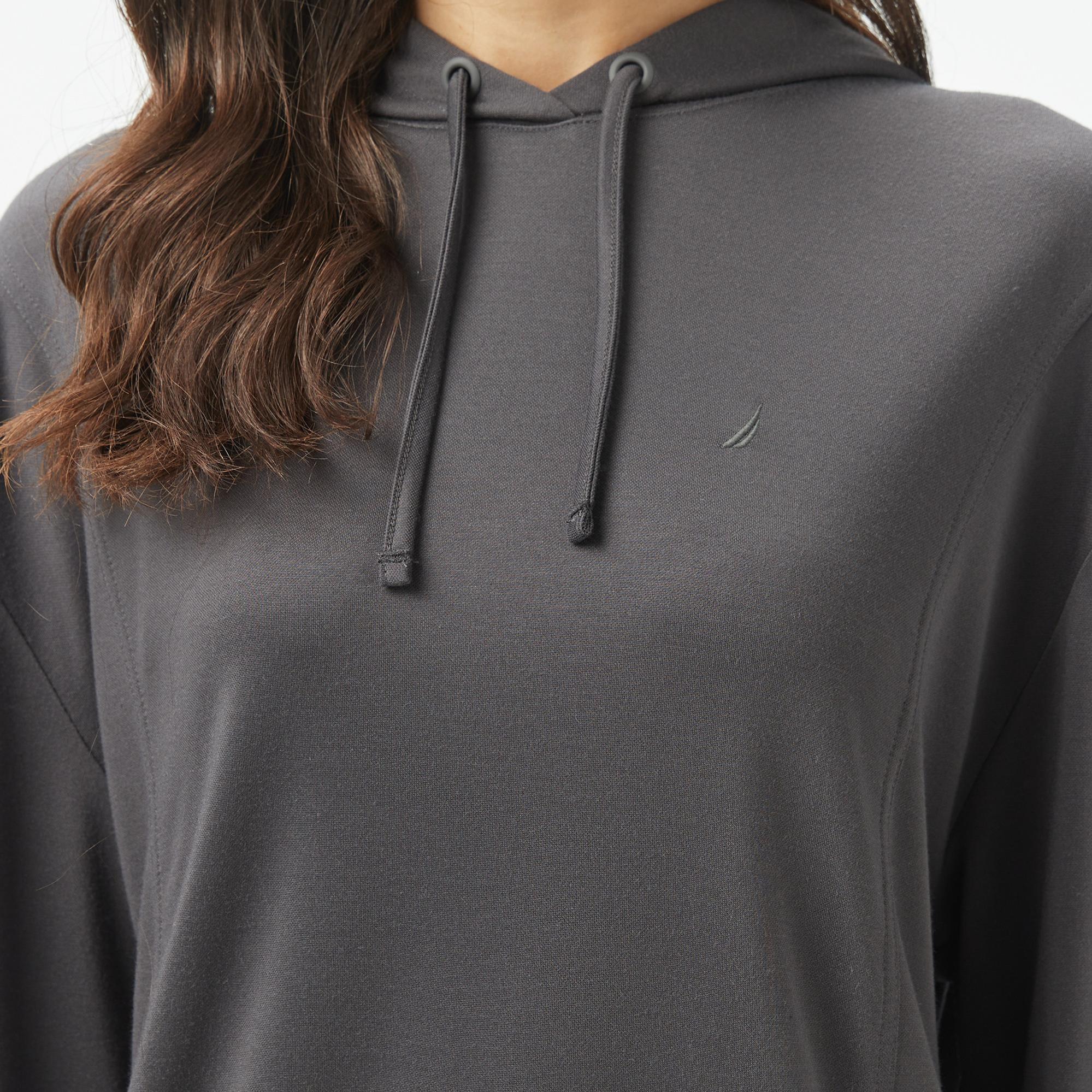 Nautica Kadın Gri Regular Fit Kapüşonlu Sweatshirt