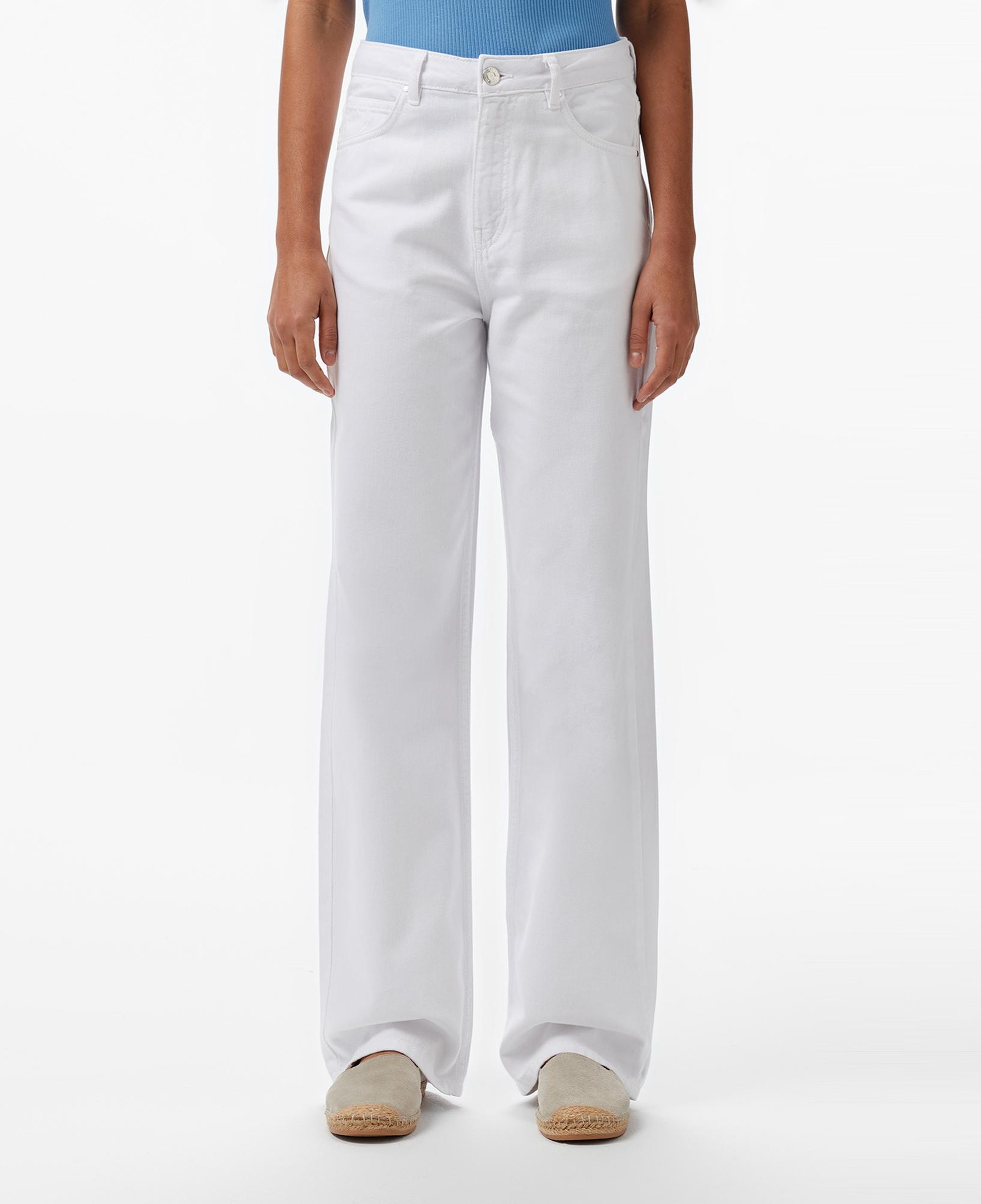 Nautica Kadın Beyaz Straight Fit Pantolon