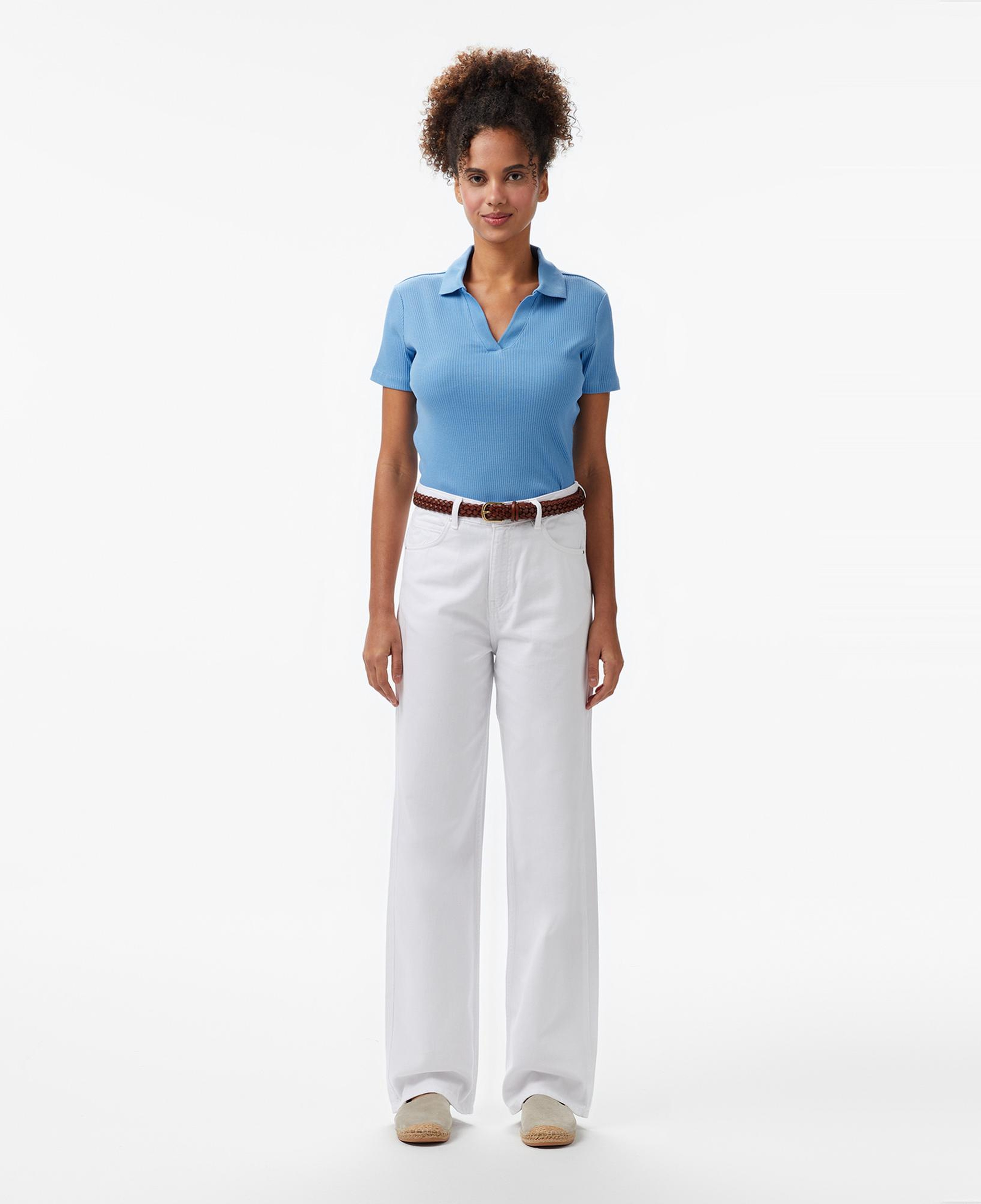 Nautica Kadın Beyaz Straight Fit Pantolon