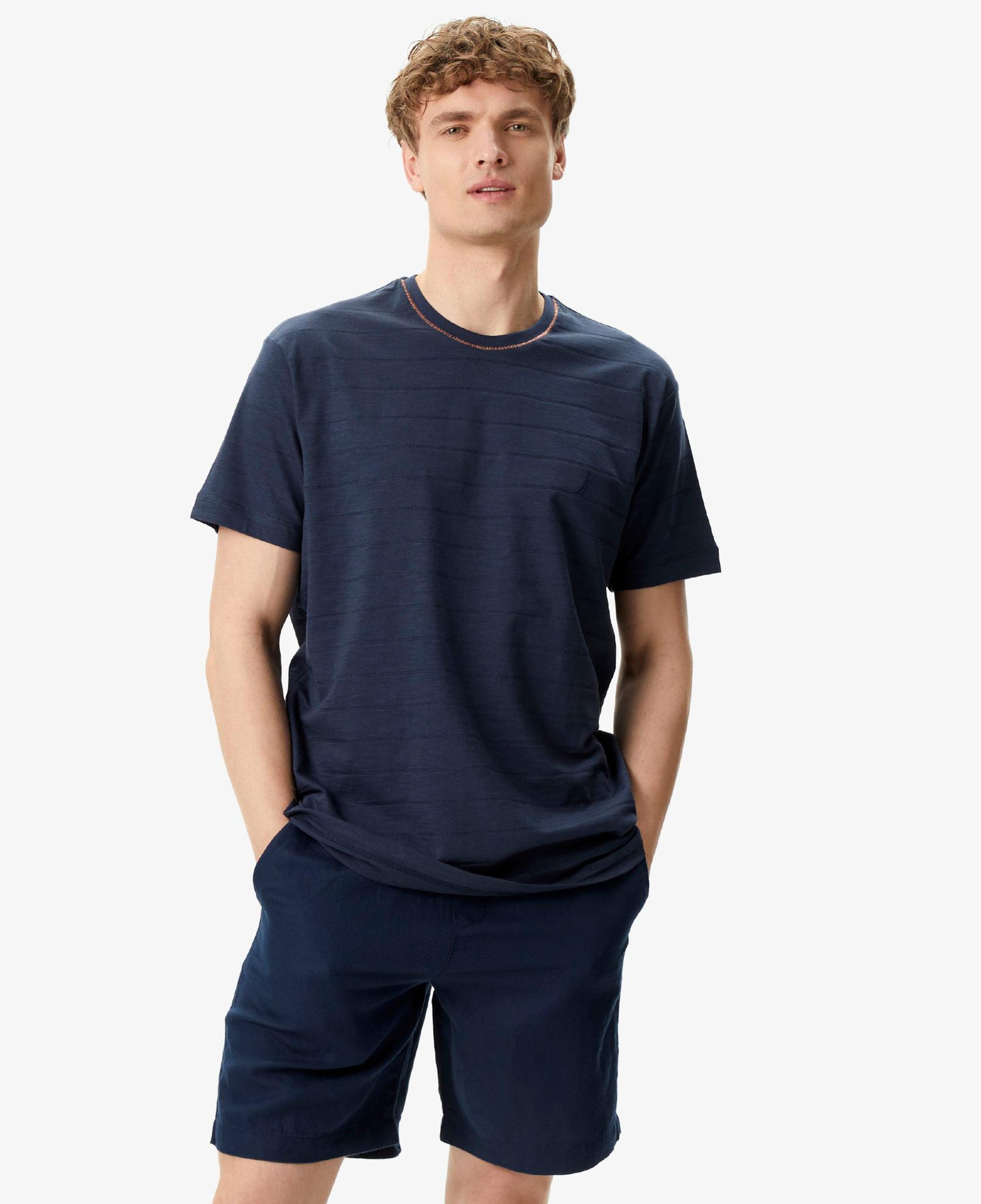 Nautica Erkek Lacivert Standart Fit T-Shirt