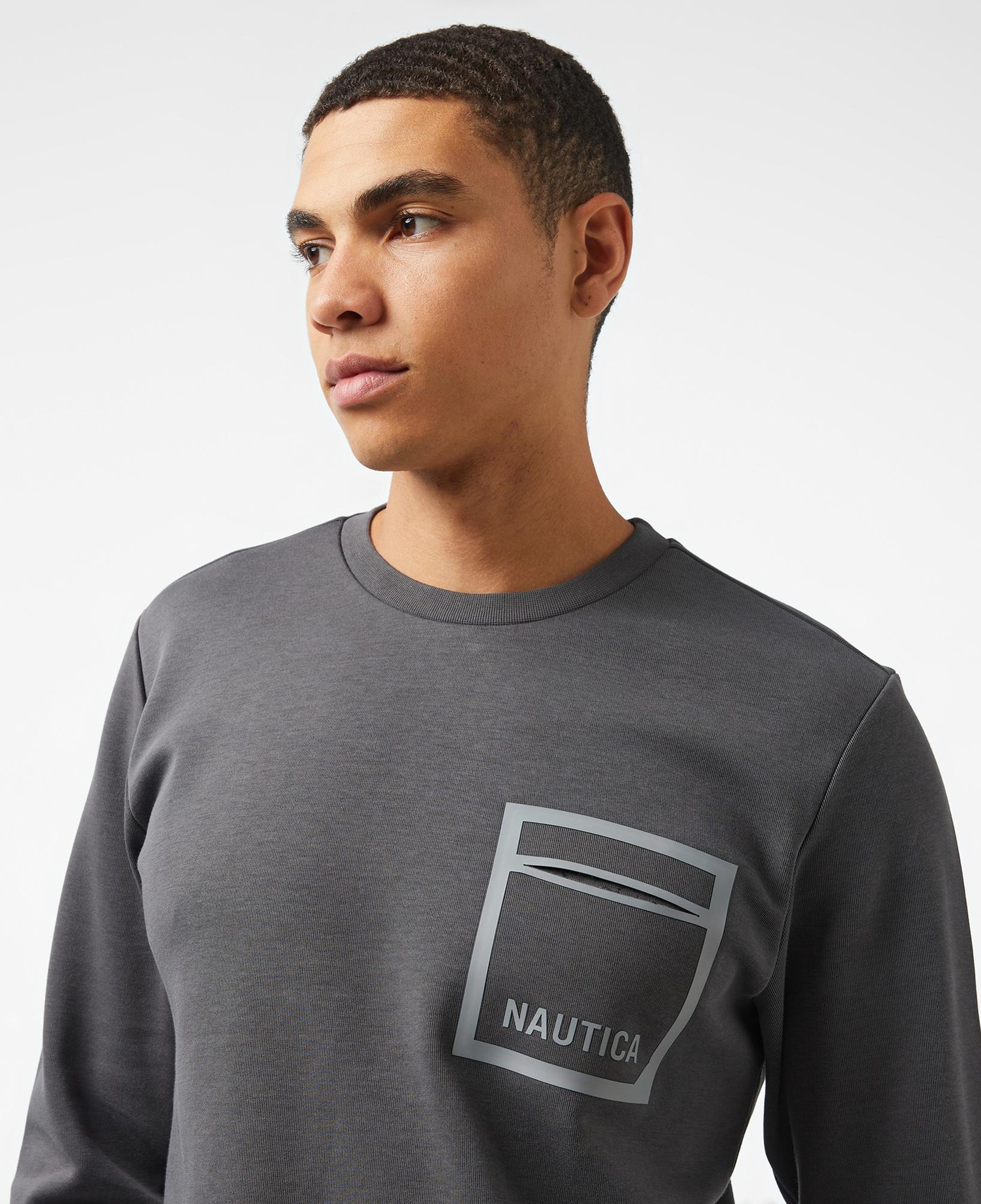 Nautica Erkek Gri Regular Fit Sweatshirt