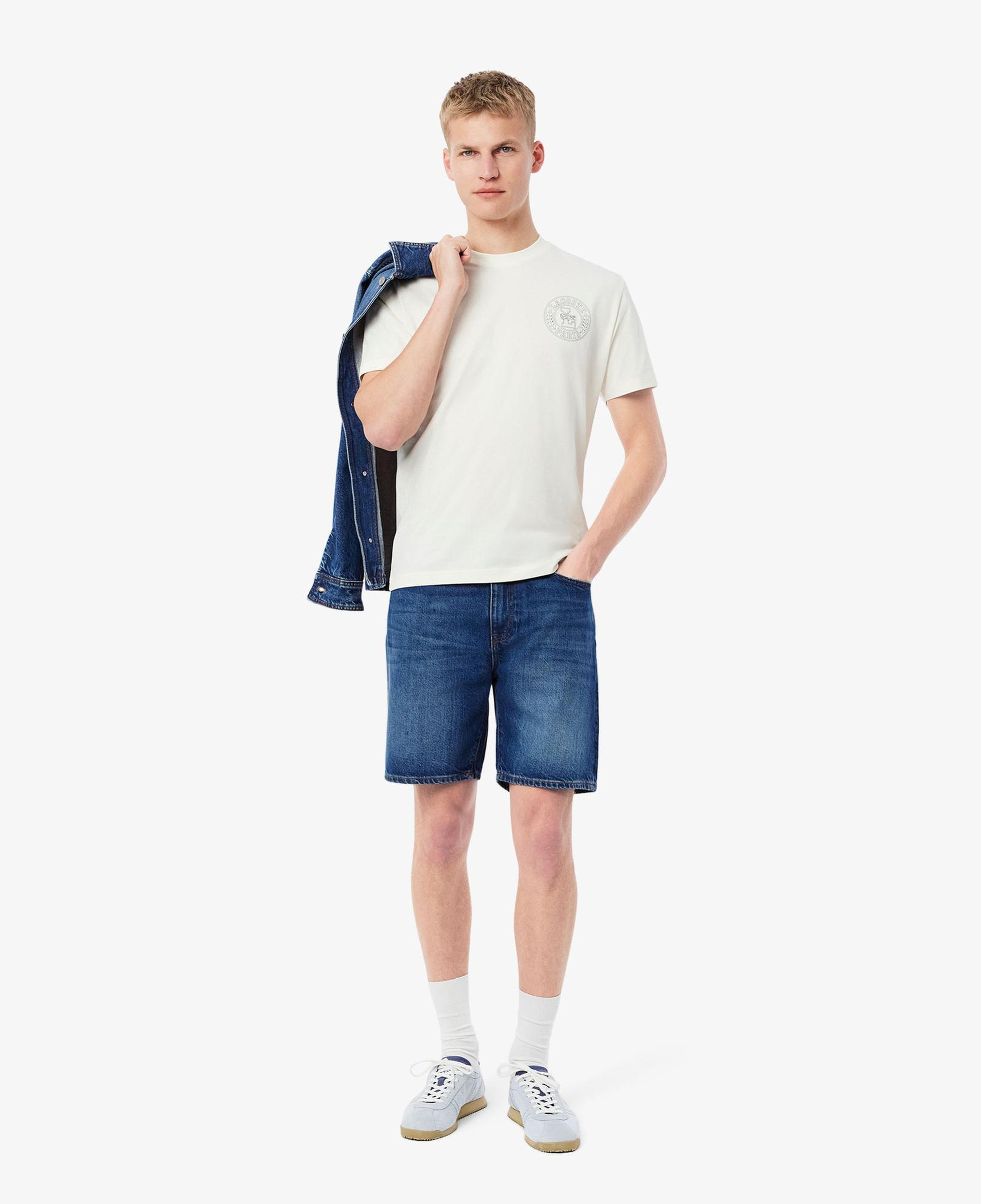 Lacoste Erkek Straight Fit Denim Koyu Mavi Bermuda Şort