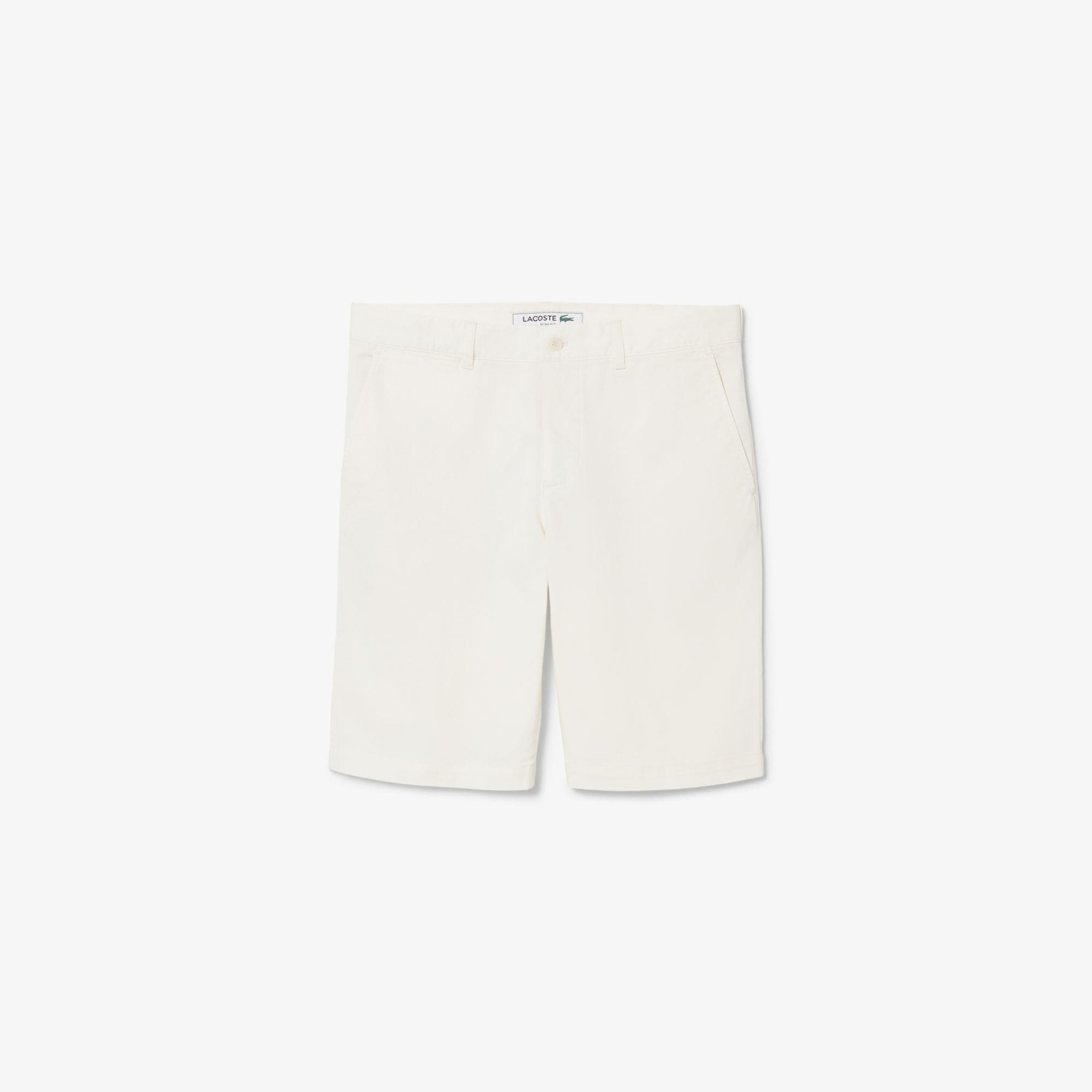Lacoste Erkek Slim Fit Beyaz Bermuda Şort