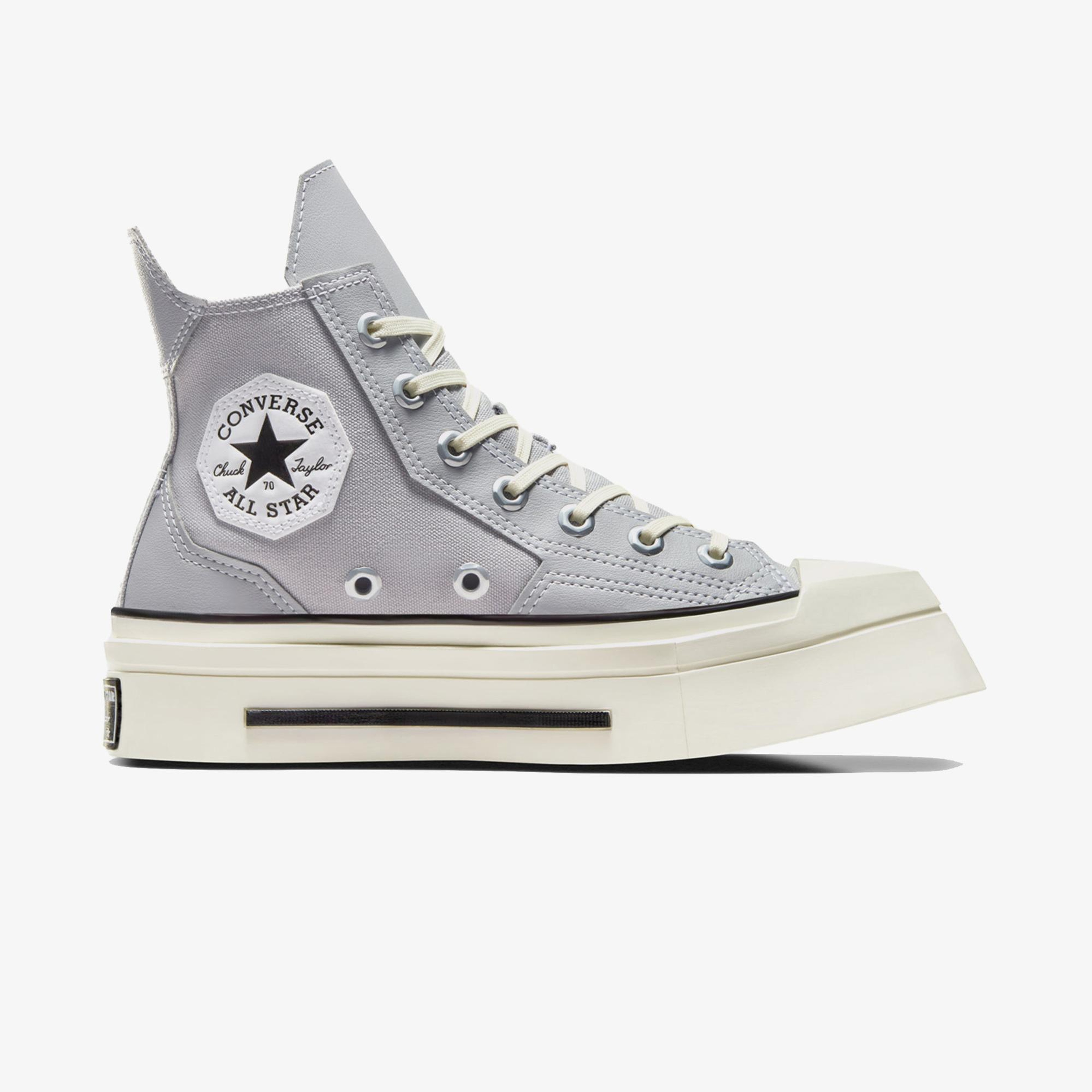 Converse Chuck 70 De Luxe Squared Unisex Gri Platform Sneaker