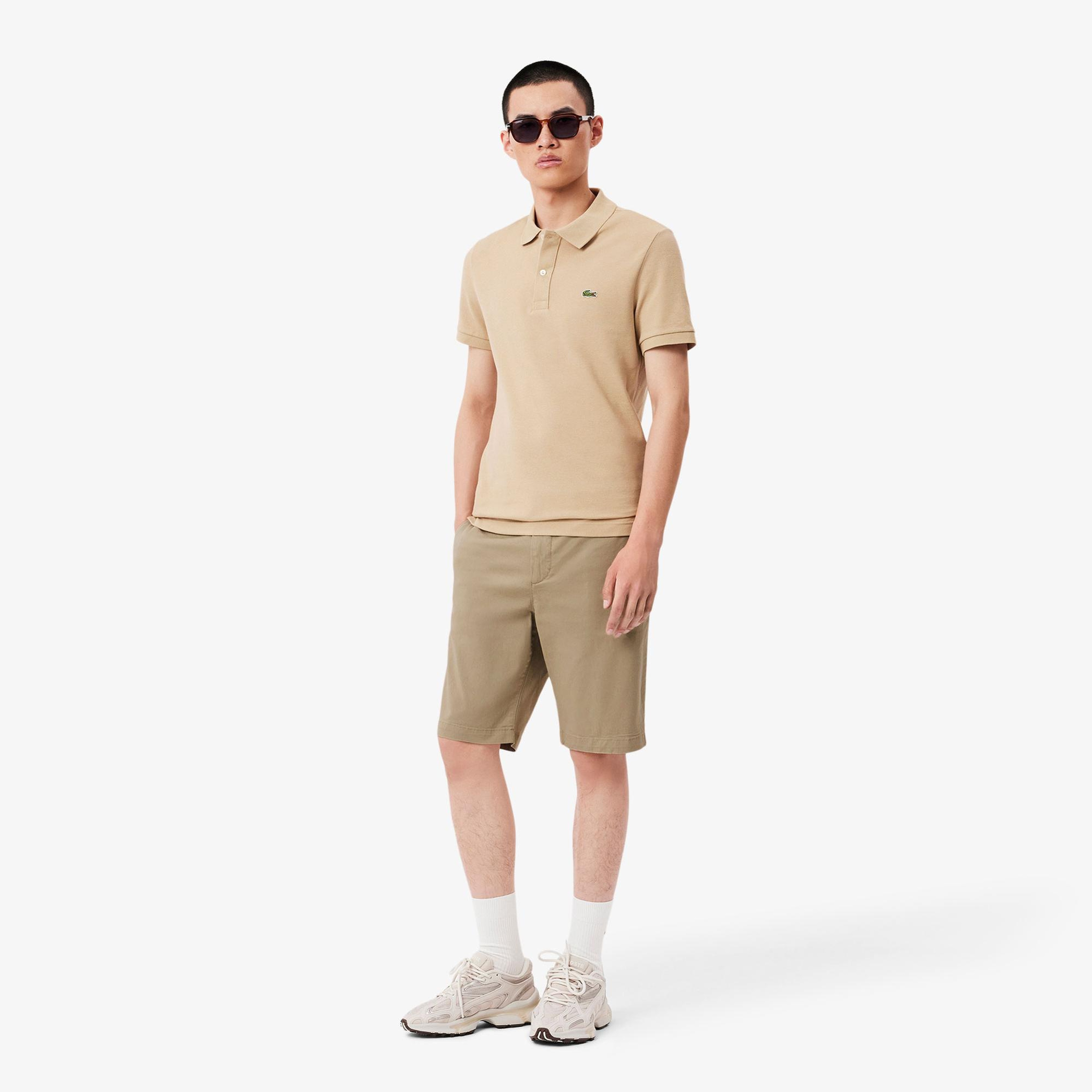 Lacoste Erkek Slim Fit Bej Bermuda Şort