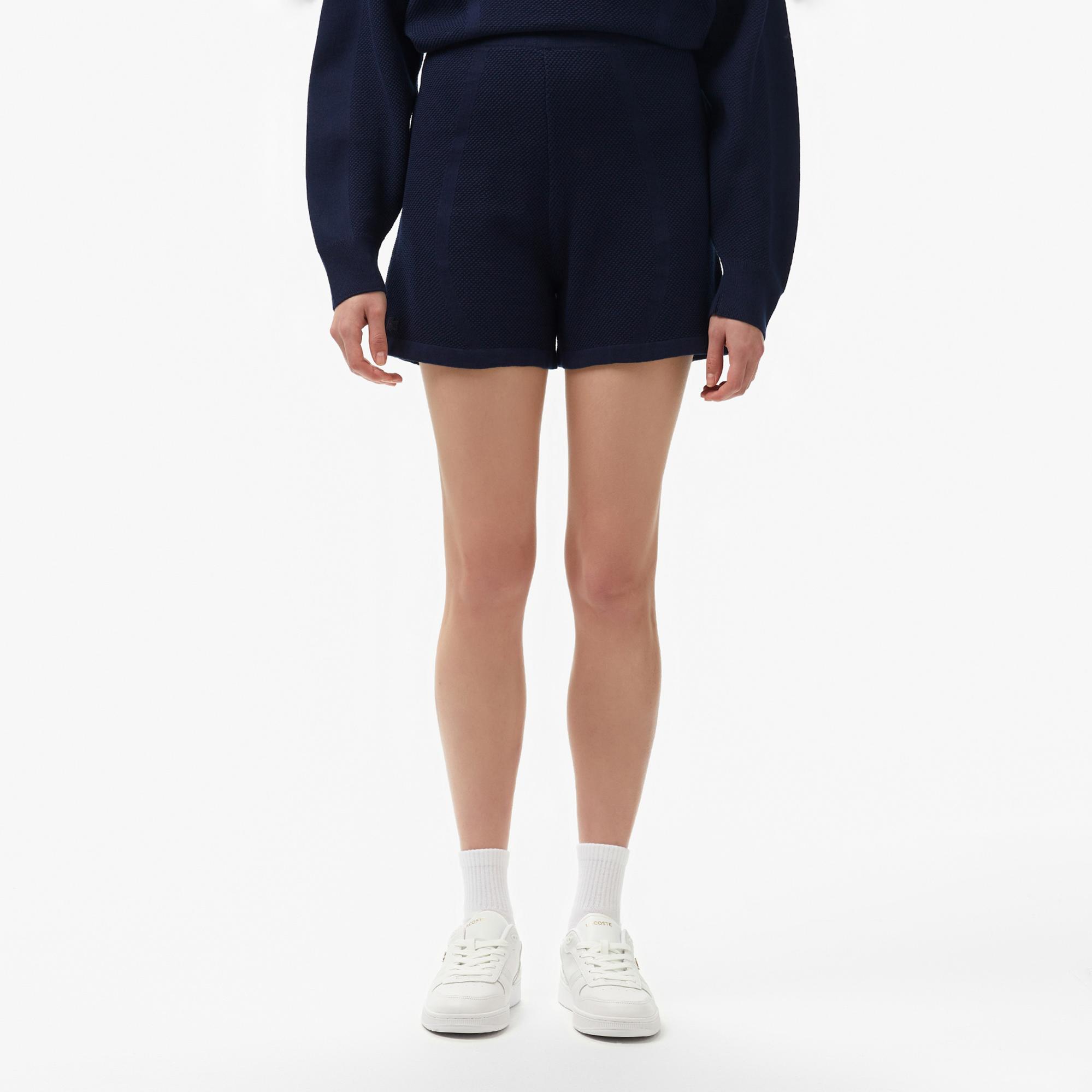 Lacoste Kadın Relaxed Fit Lacivert Şort