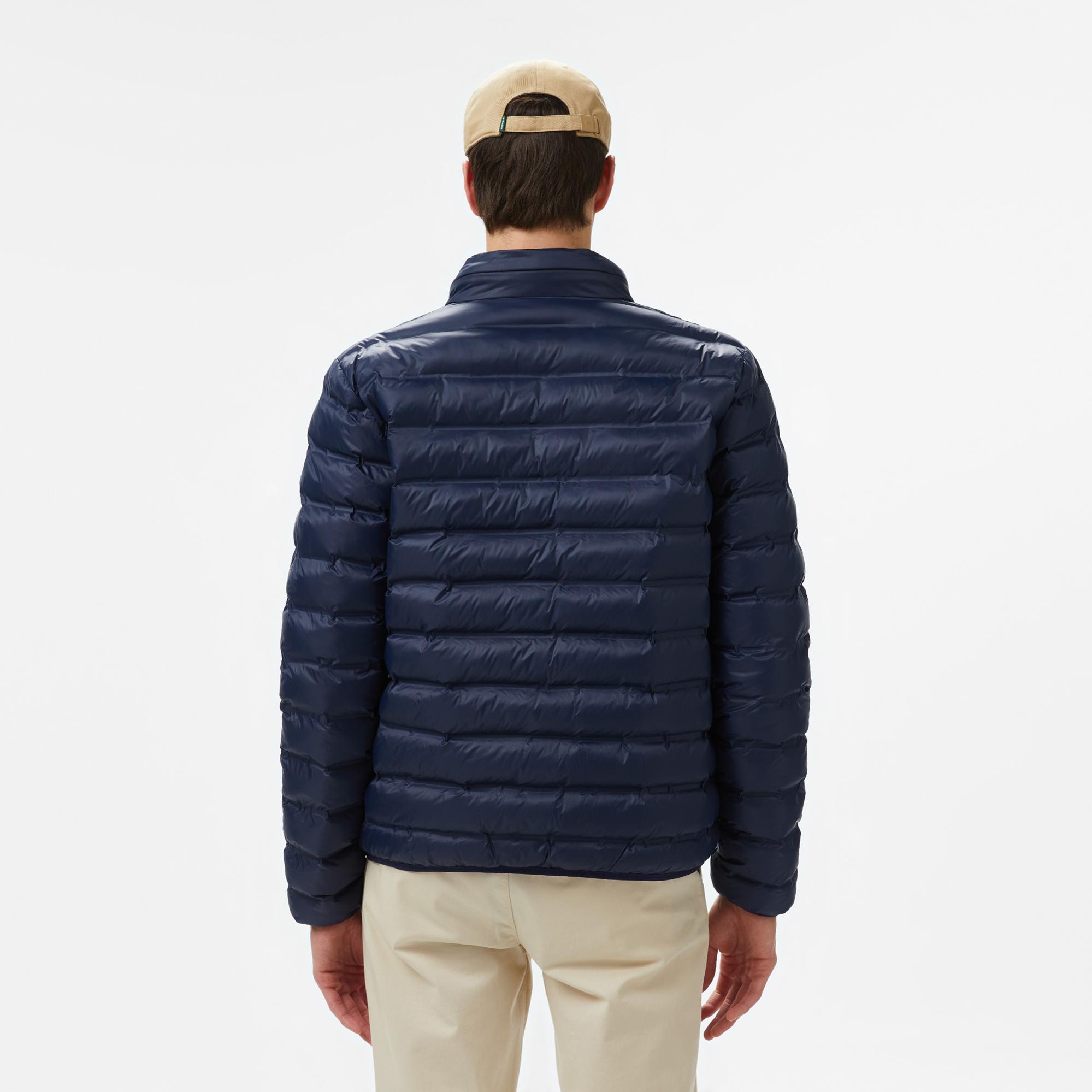 Lacoste Erkek Kapüşonlu Lacivert Mont