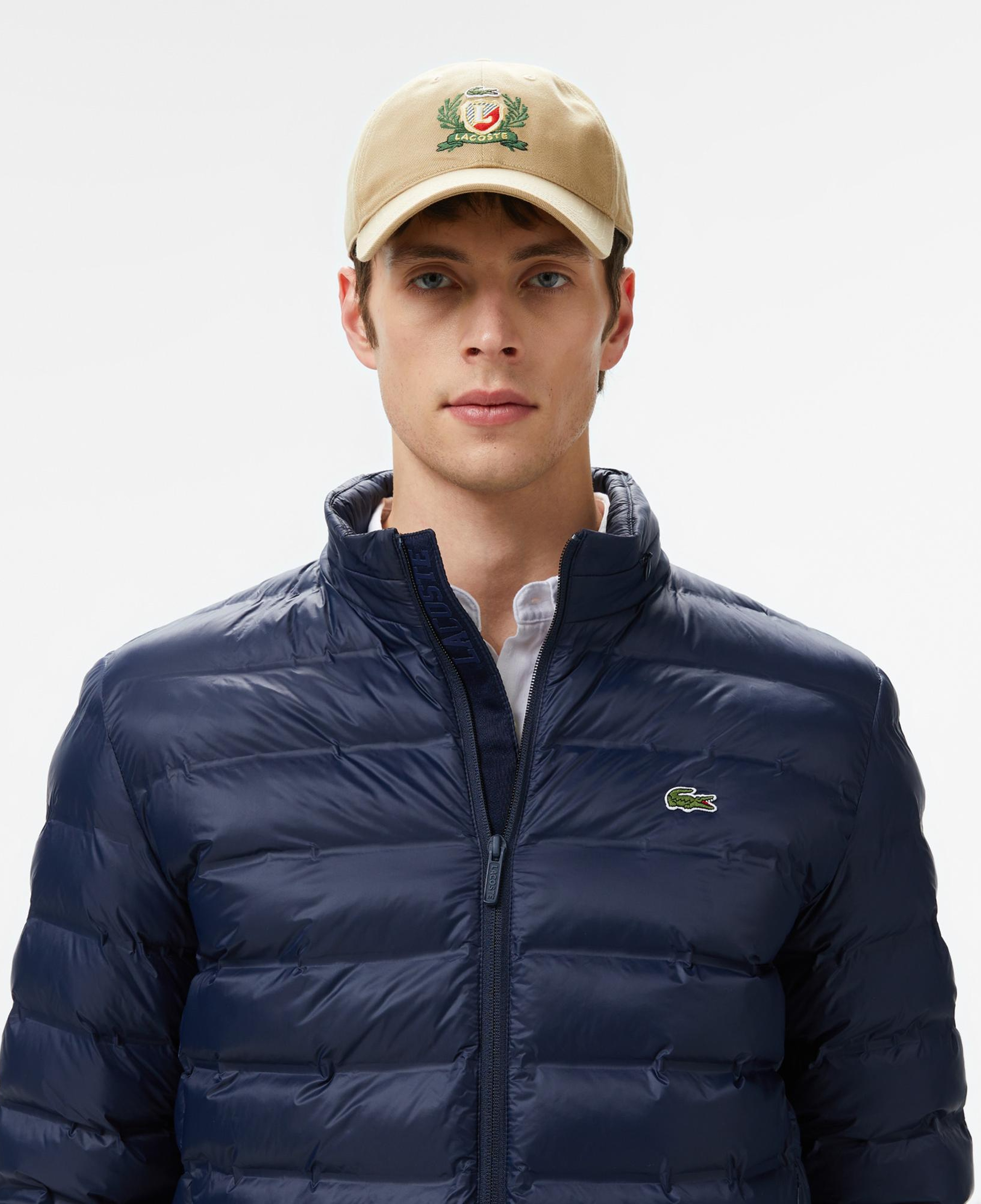 Lacoste Erkek Kapüşonlu Lacivert Mont