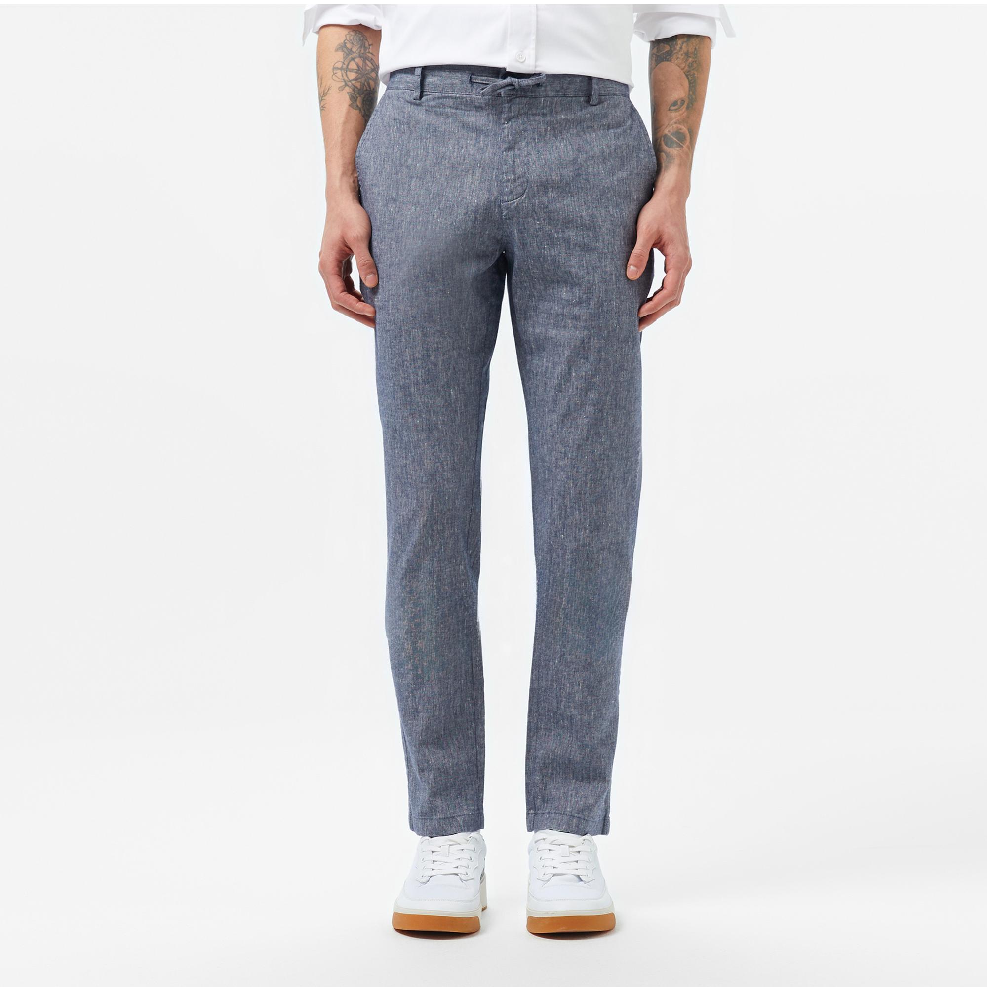 Lacoste Erkek Slim Fit Lacivert Pantolon