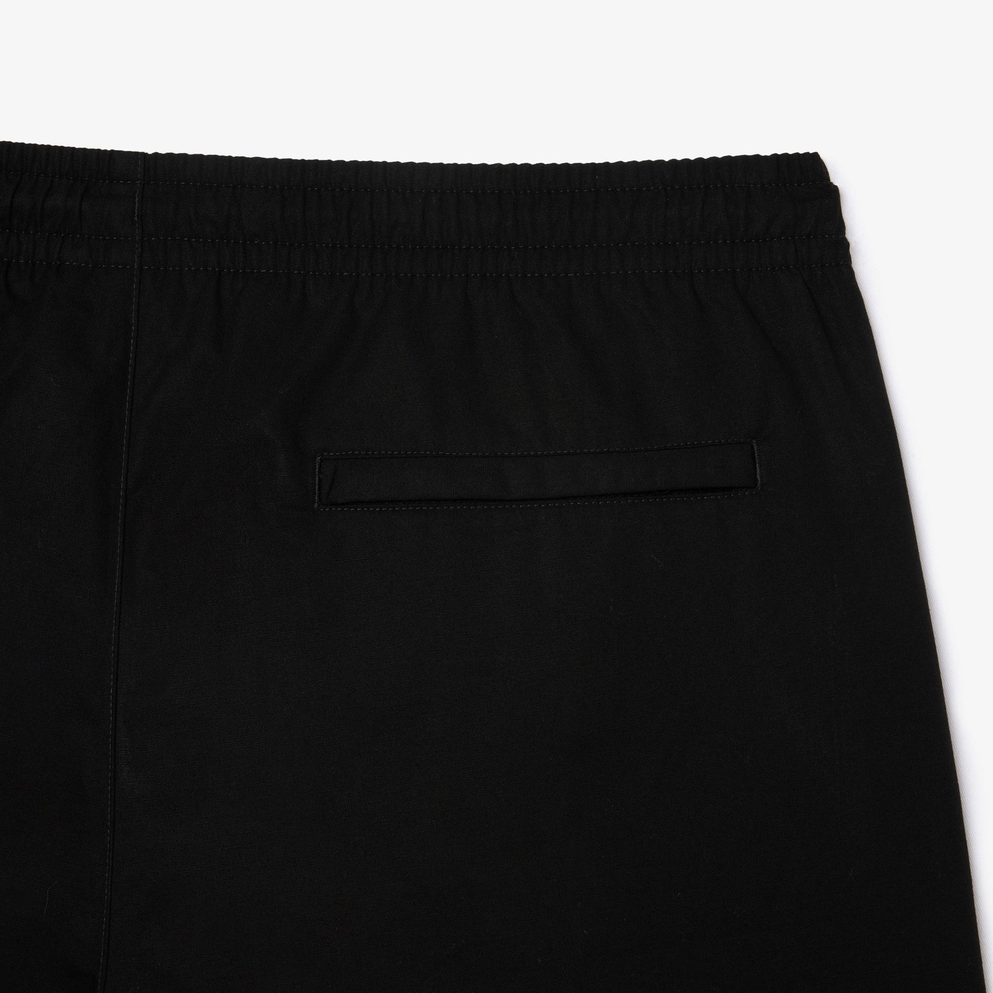 Lacoste Erkek Relaxed Fit Fermuarlı Siyah Şort