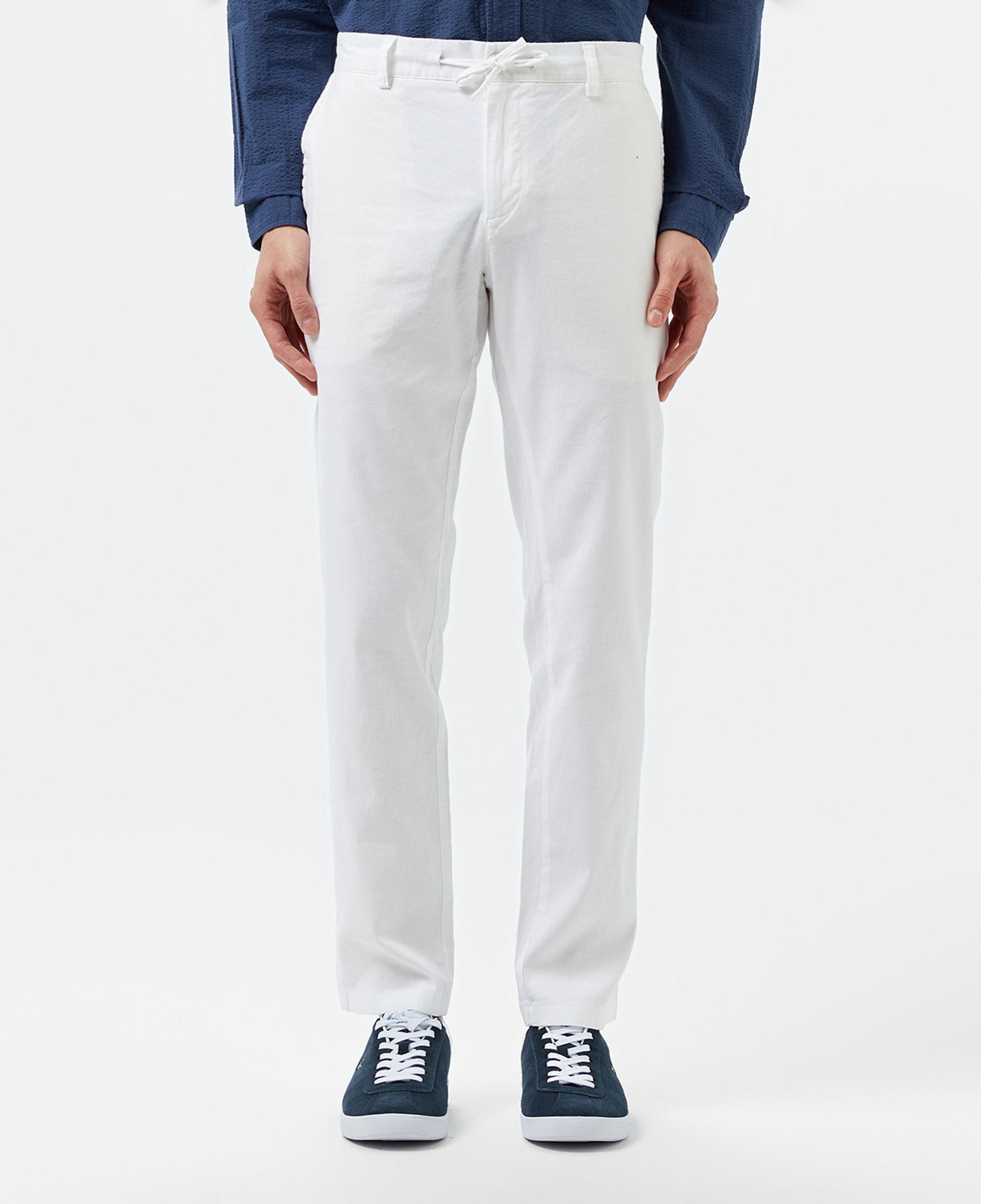 Lacoste Erkek Slim Fit Beyaz Pantolon