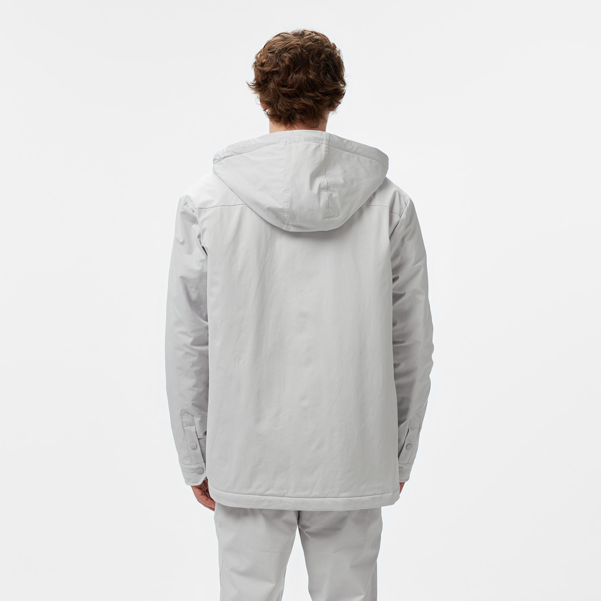 Lacoste Erkek Regular Fit Kapüşonlu Gri Ceket