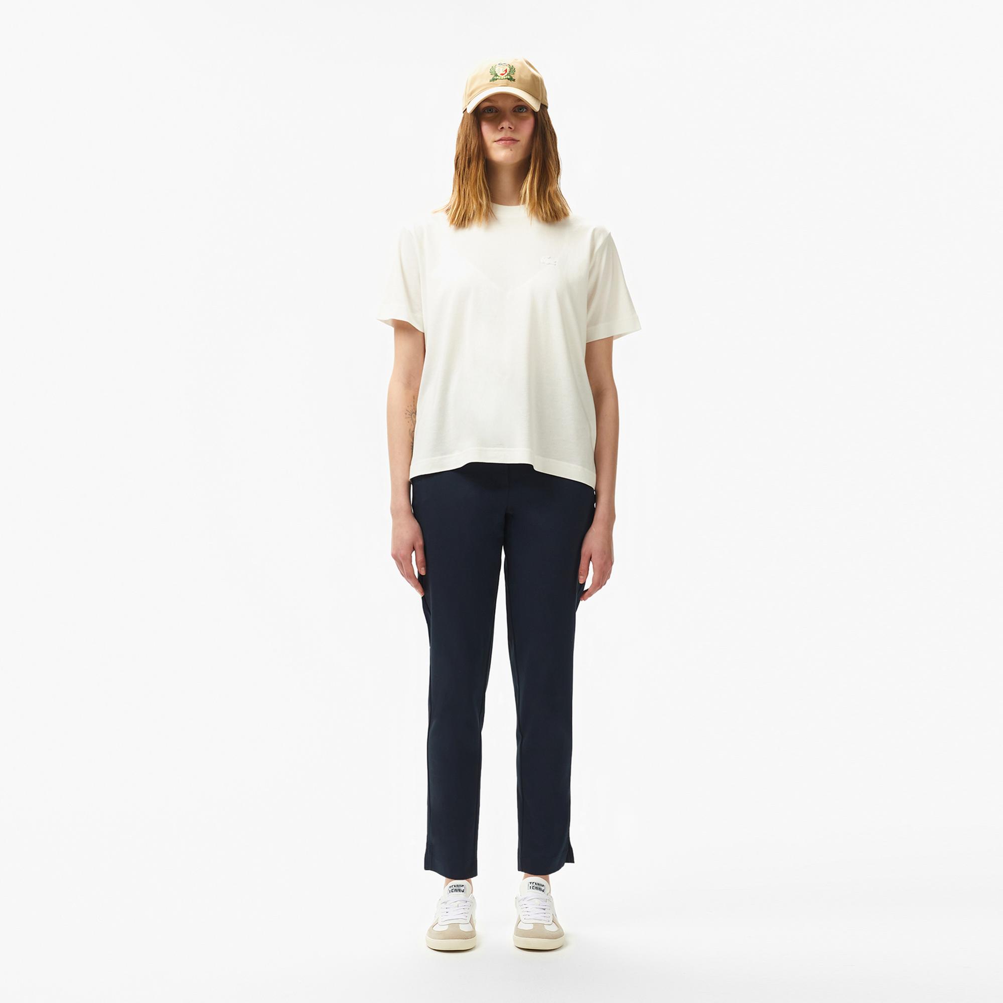 Lacoste Kadın Regular Fit Lacivert Pantolon