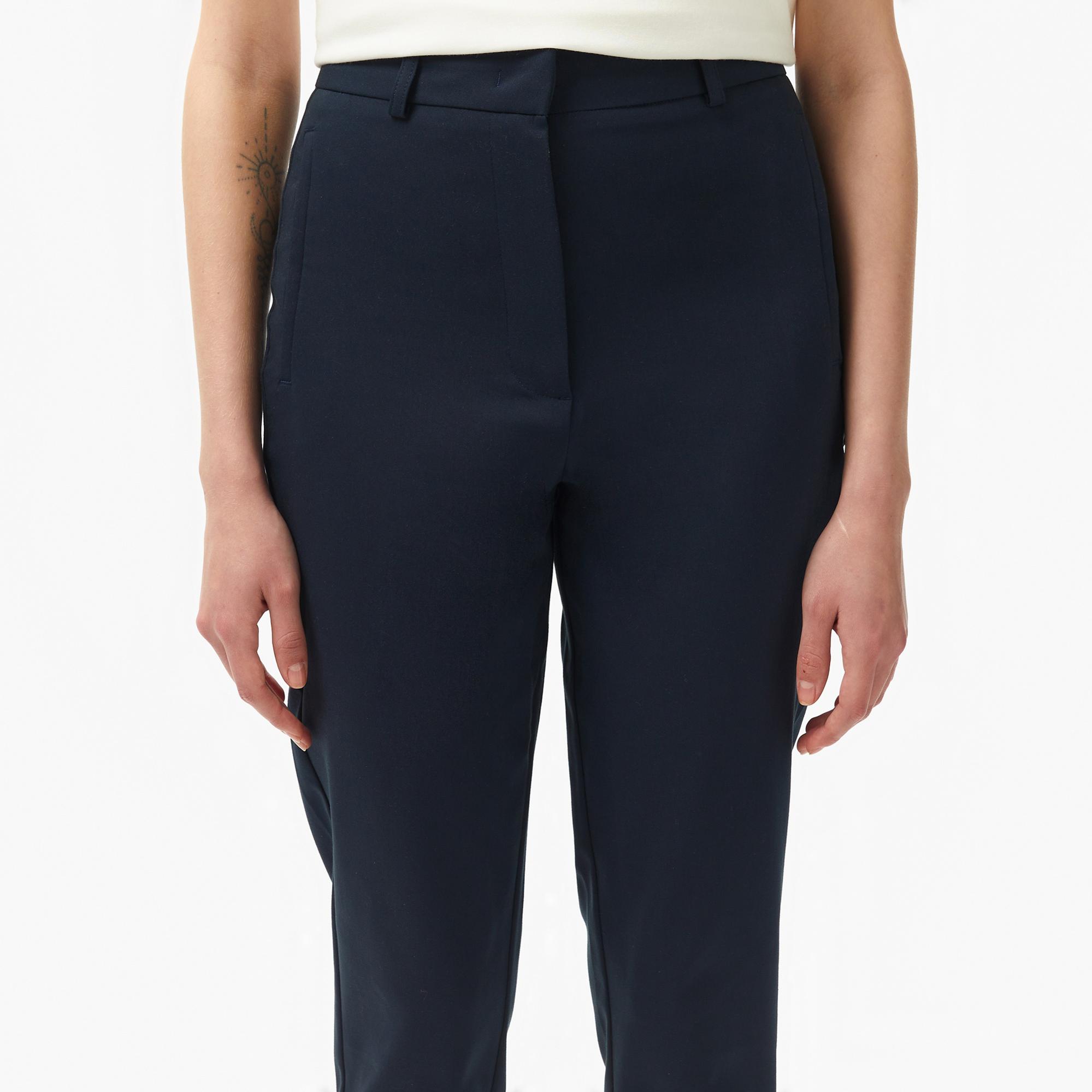 Lacoste Kadın Regular Fit Lacivert Pantolon