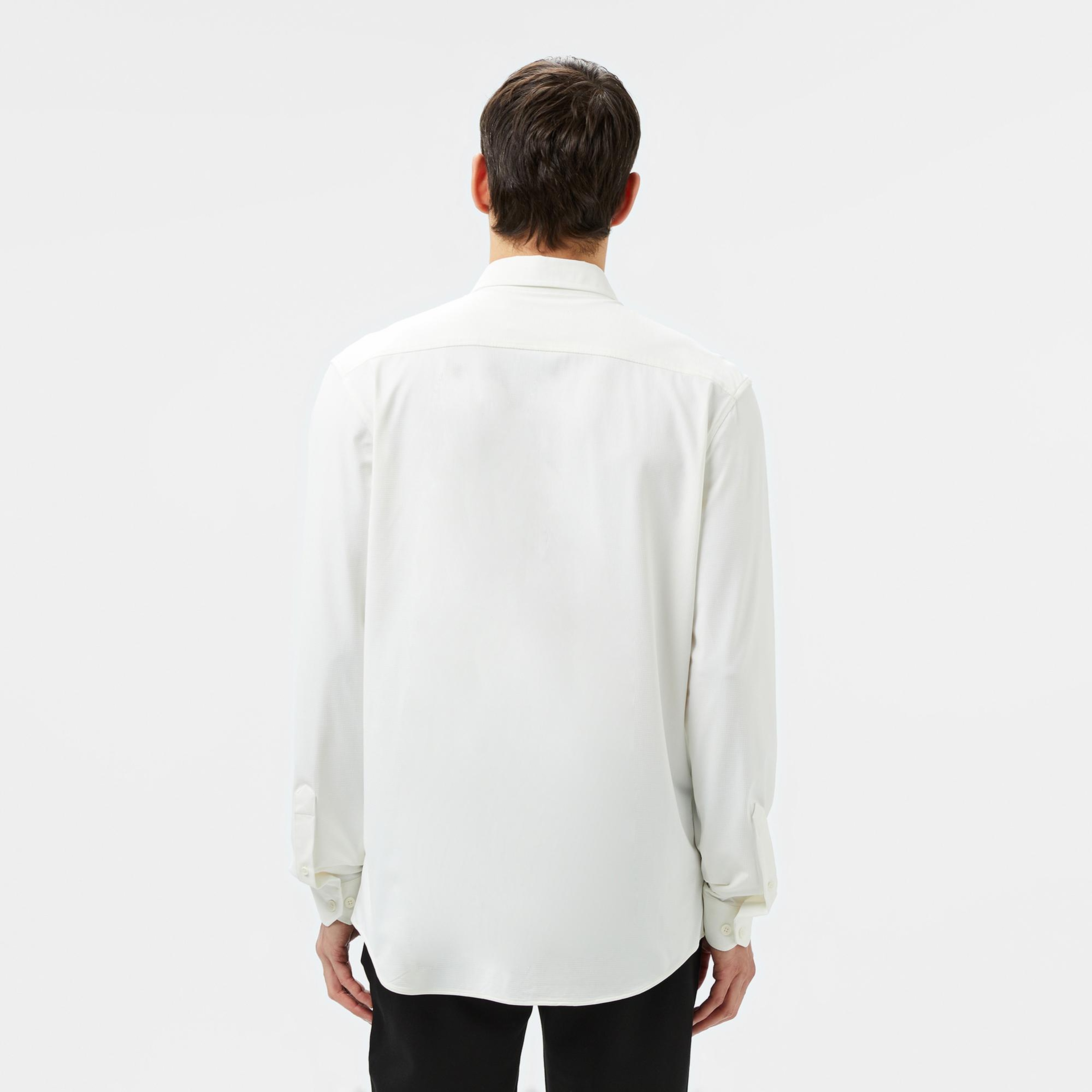 Lacoste Erkek Slim Fit Beyaz Gömlek