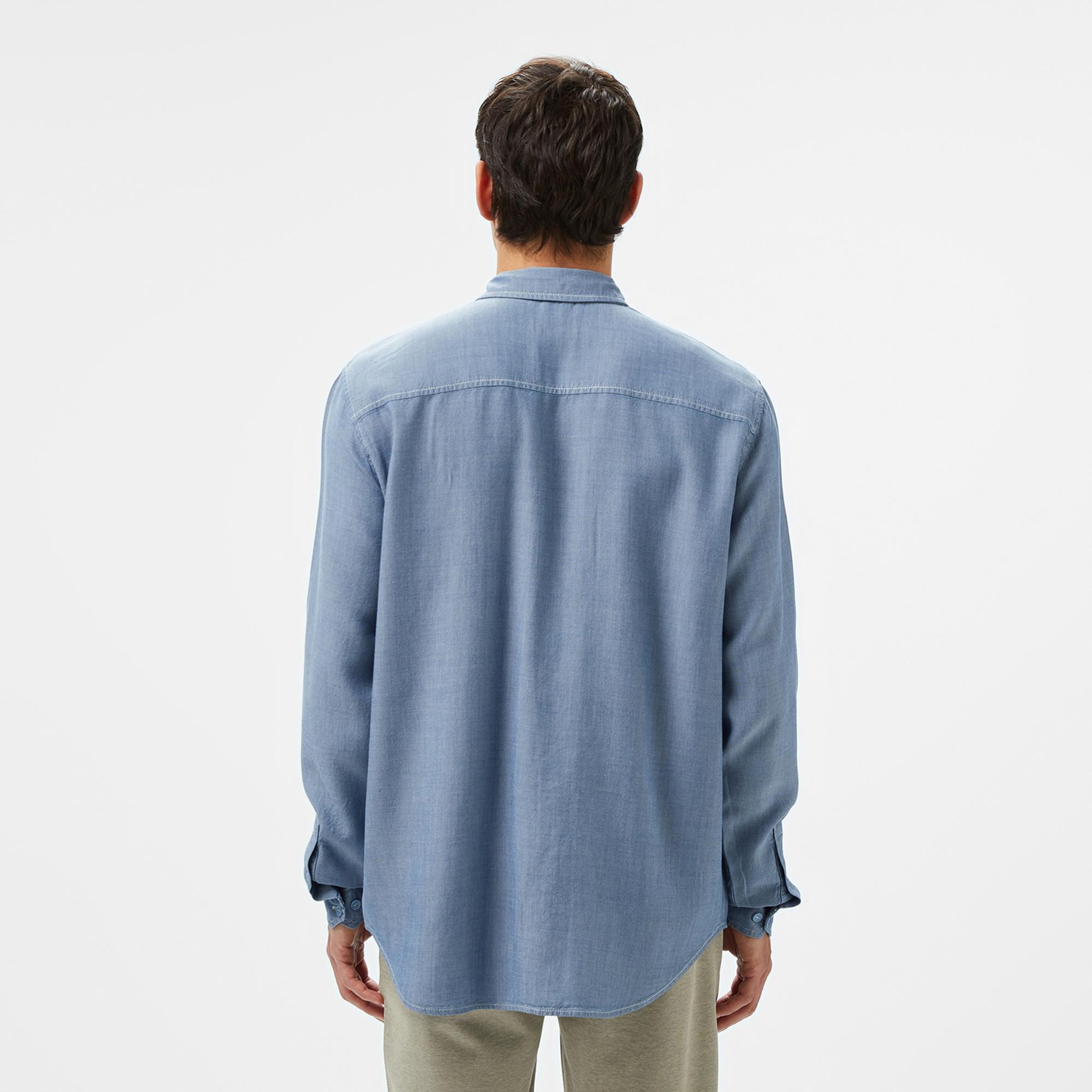 Lacoste Erkek Regular Fit Liyosel Mavi Gömlek