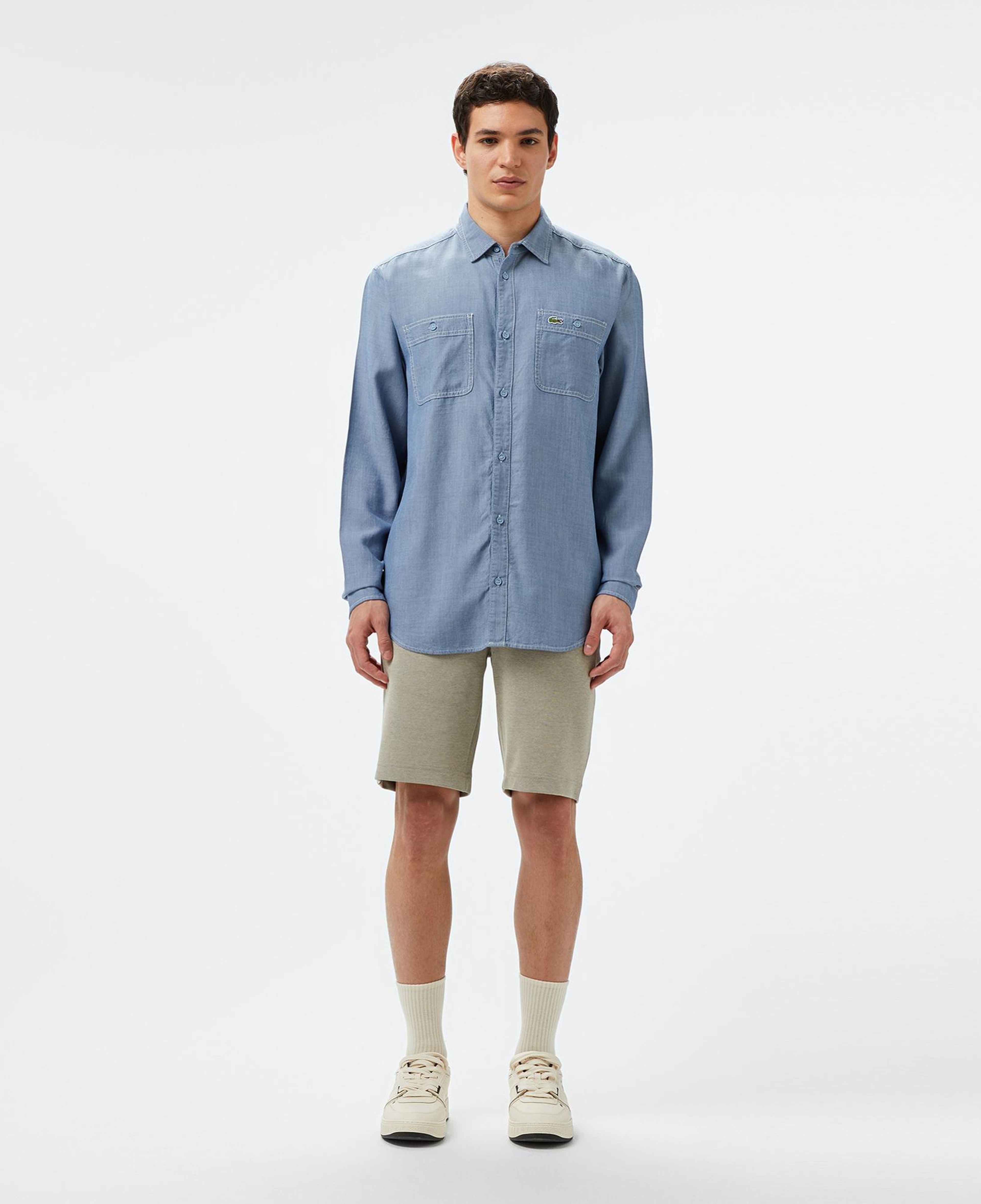 Lacoste Erkek Regular Fit Liyosel Mavi Gömlek