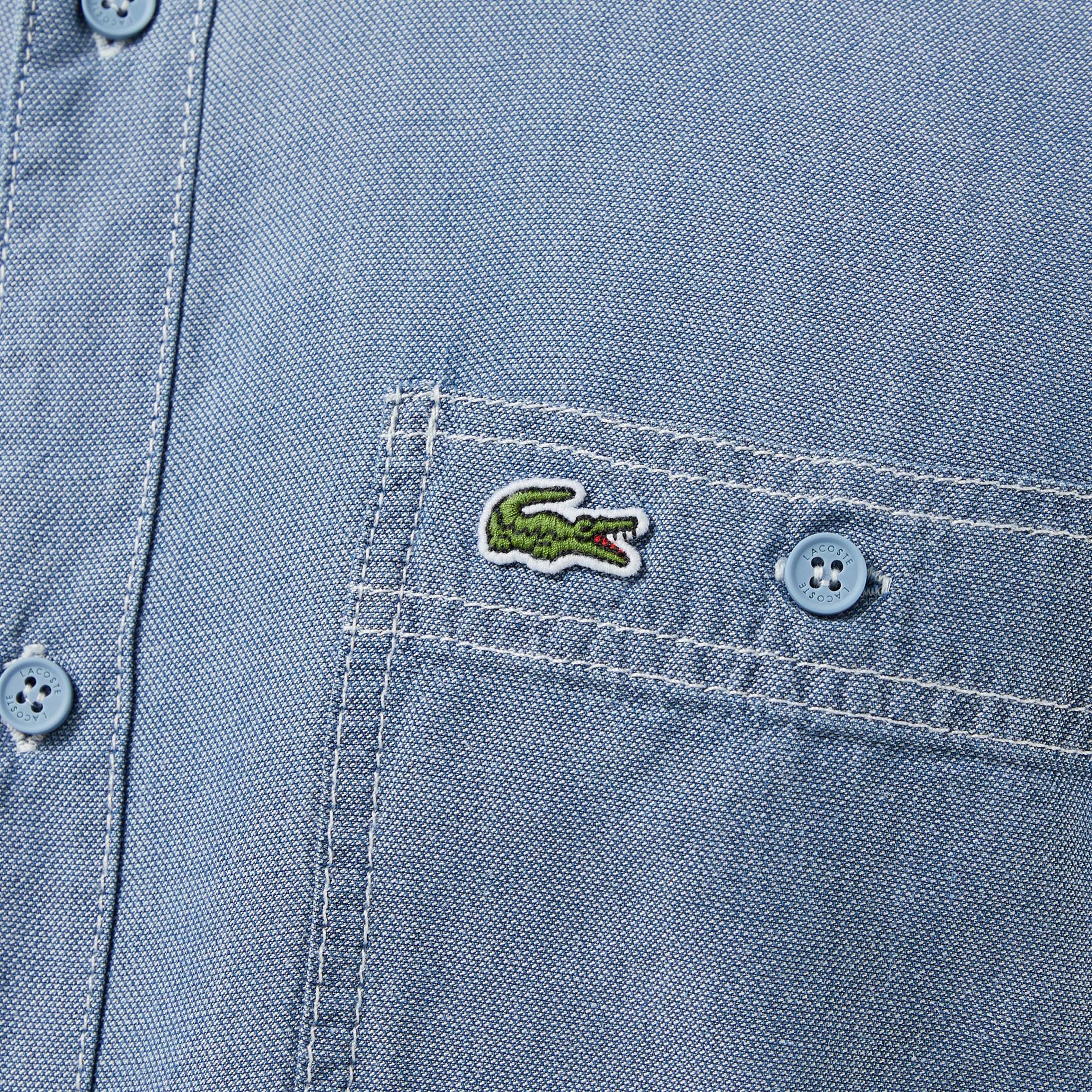 Lacoste Erkek Regular Fit Liyosel Mavi Gömlek