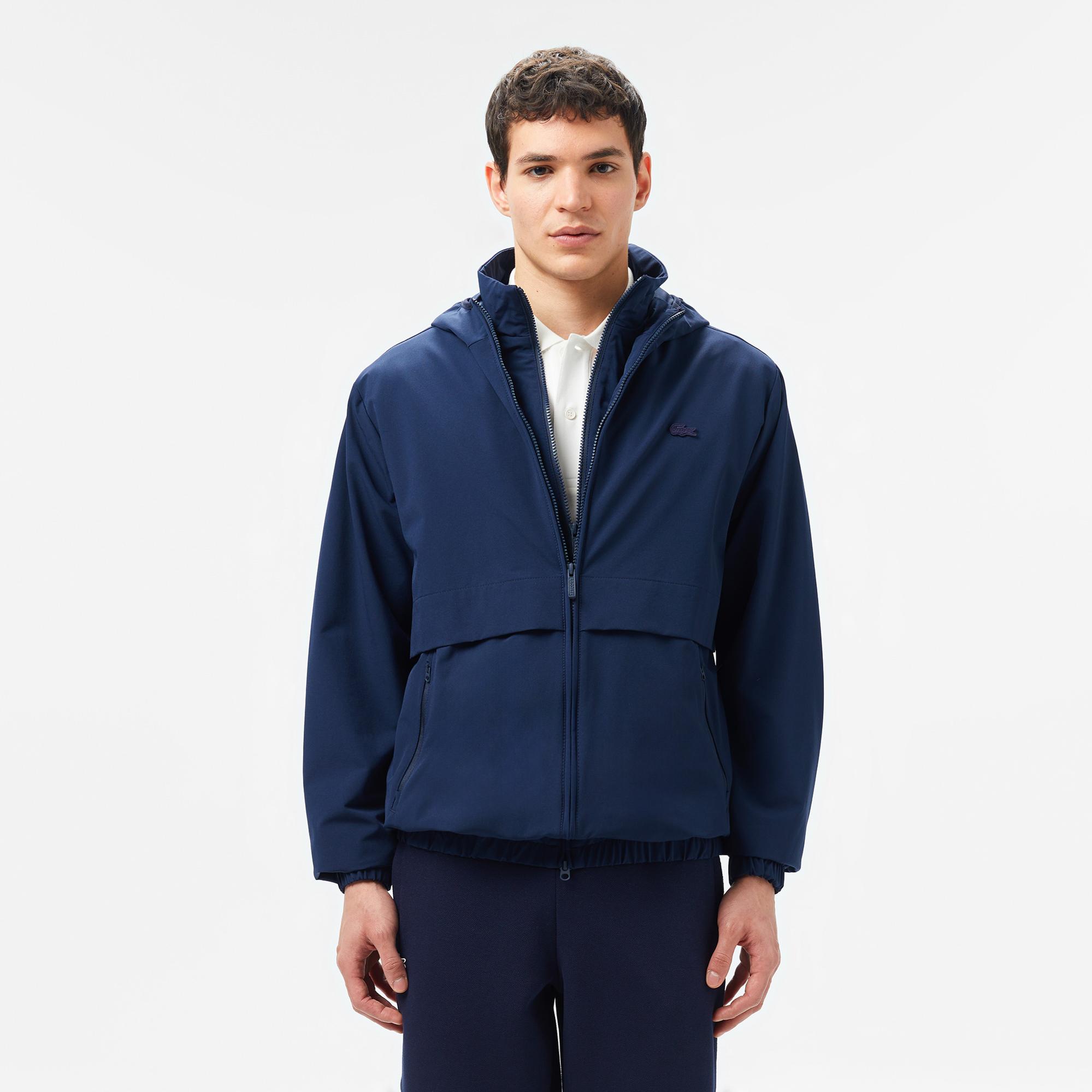 Lacoste Erkek Kapüşonlu Lacivert Ceket