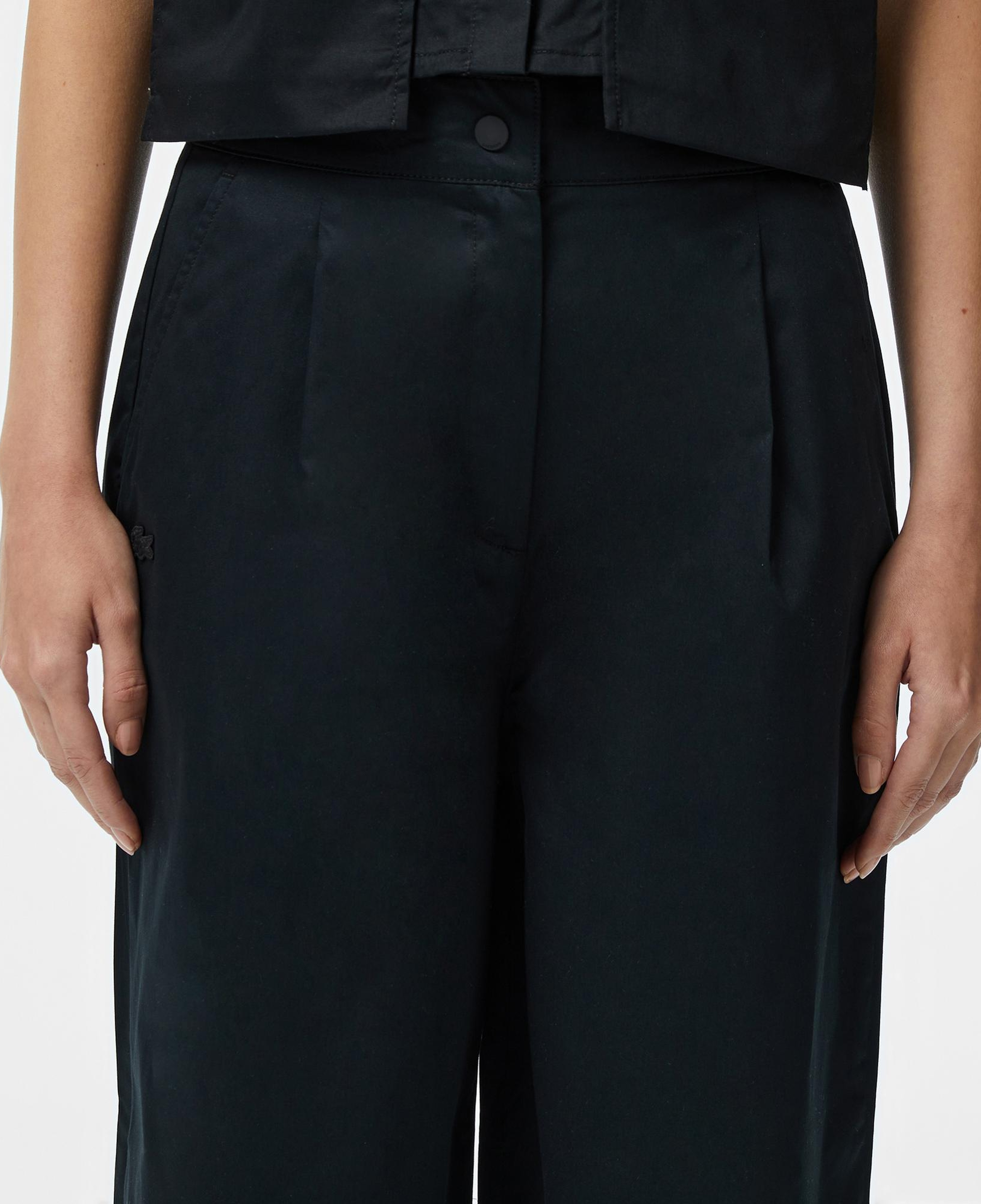 Lacoste Kadın Relaxed Fit Siyah Pantolon