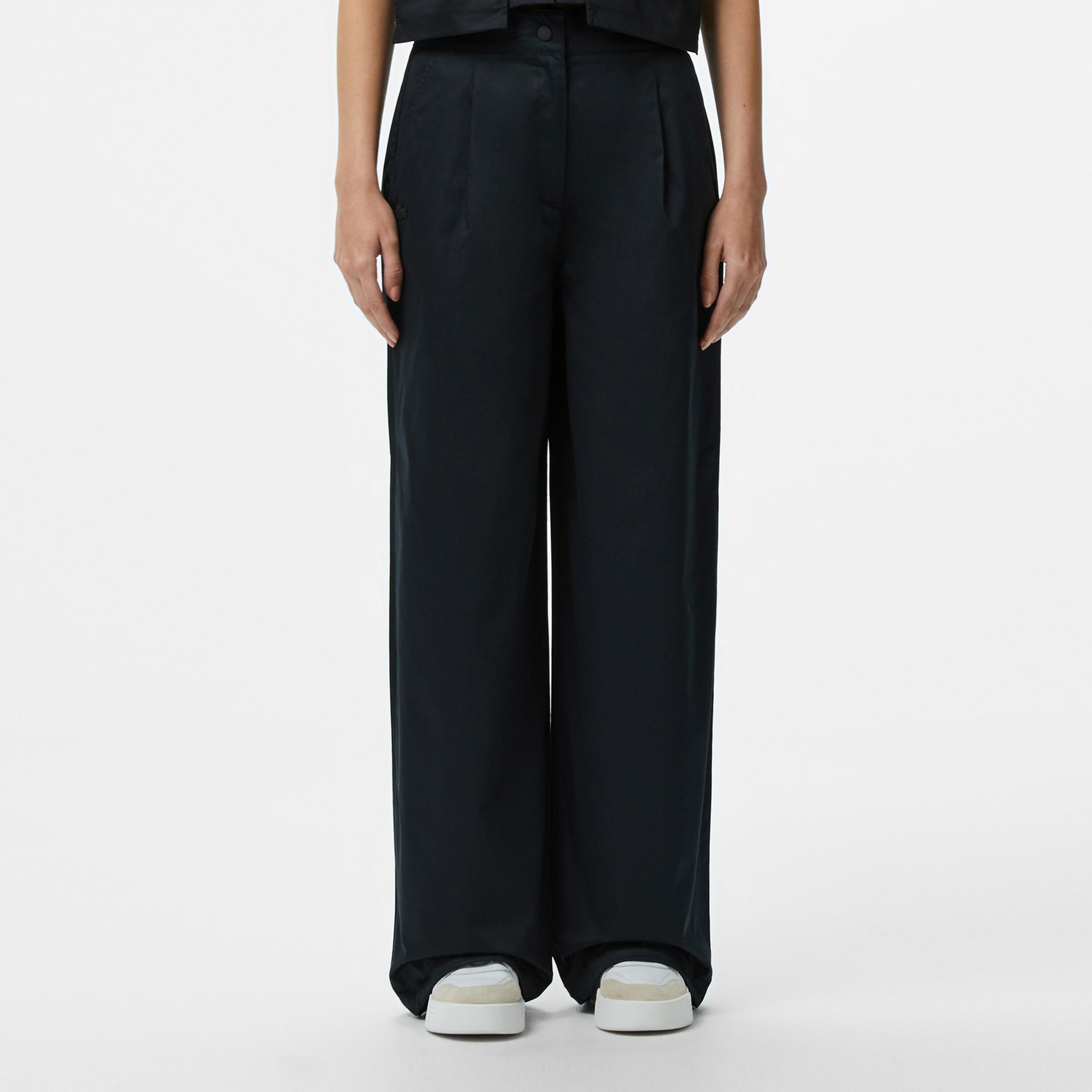 Lacoste Kadın Relaxed Fit Siyah Pantolon