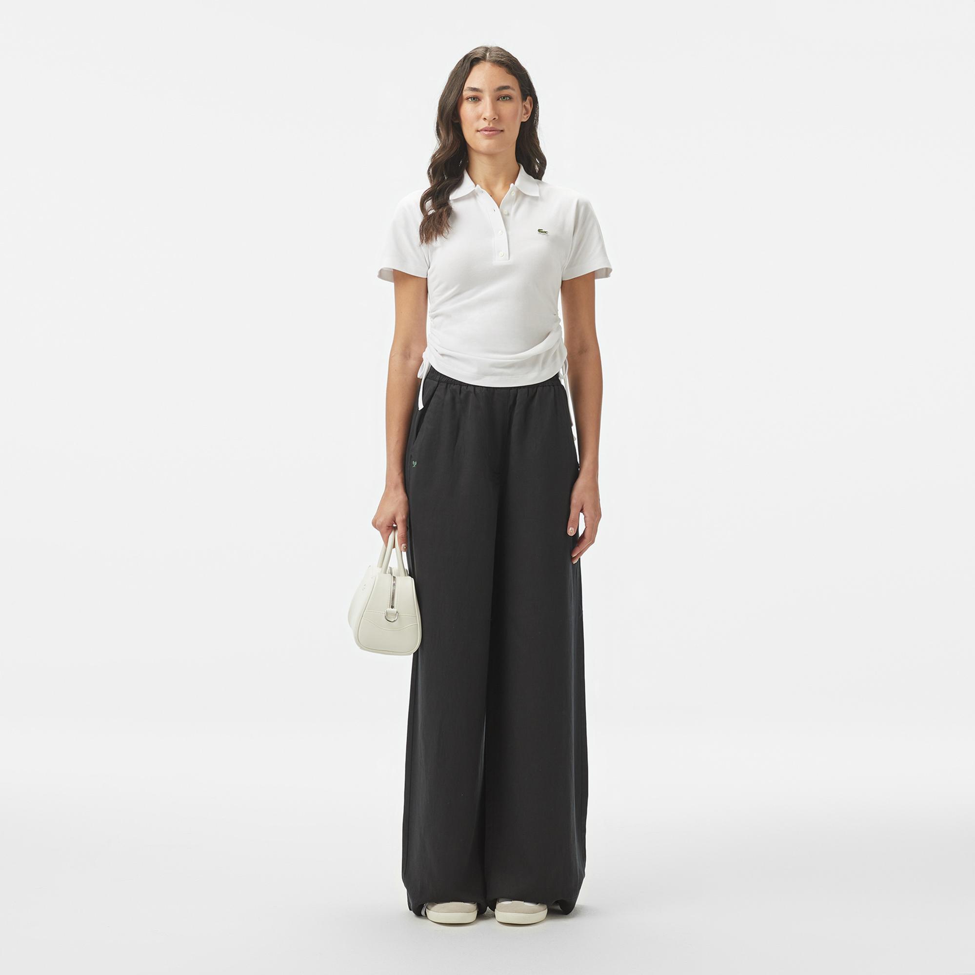 Lacoste Kadın Relaxed Fit Siyah Pantolon