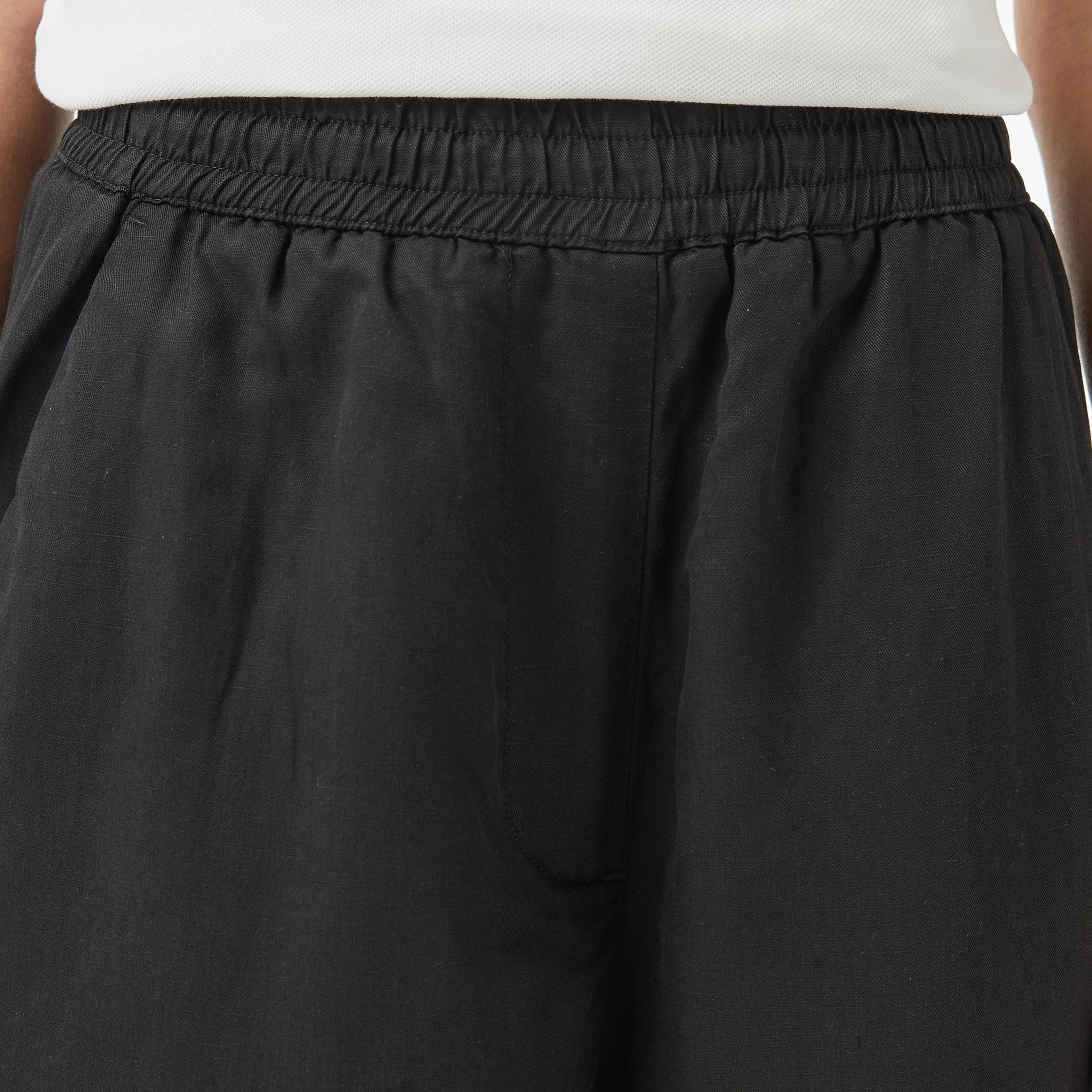 Lacoste Kadın Relaxed Fit Siyah Pantolon