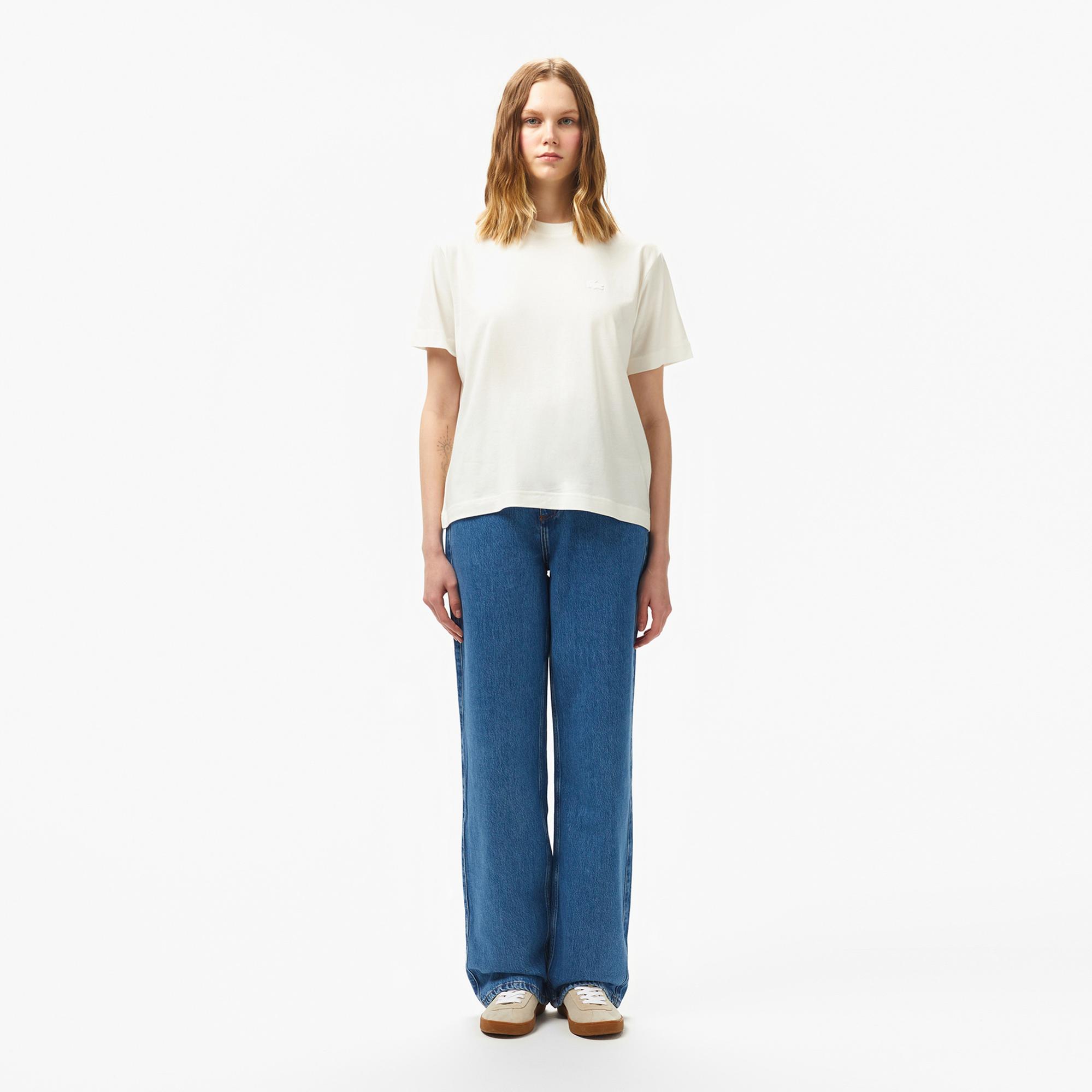 Lacoste Kadın Mavi Jean Pantolon
