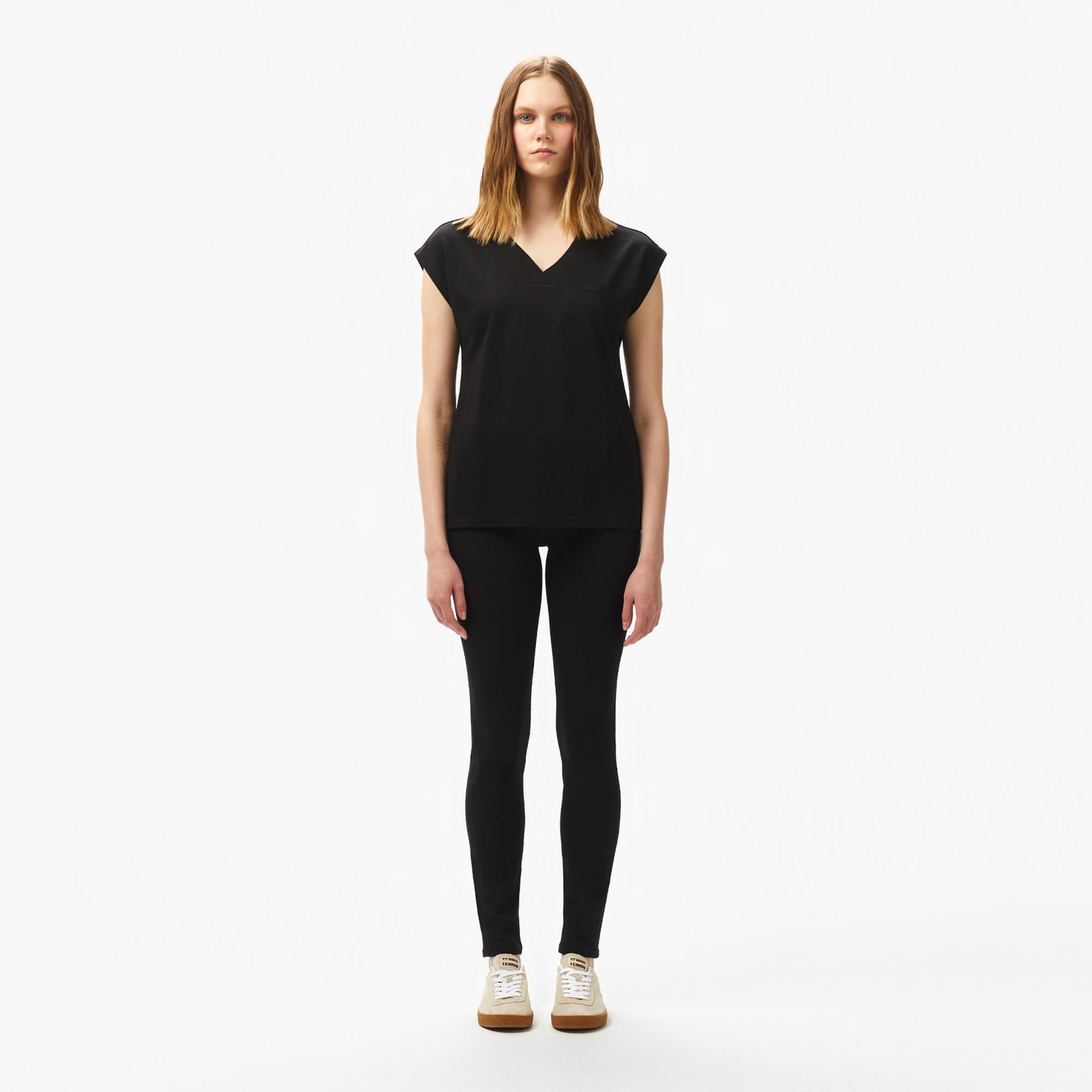 Lacoste Kadın Skinny Fit Siyah Jean Pantolon