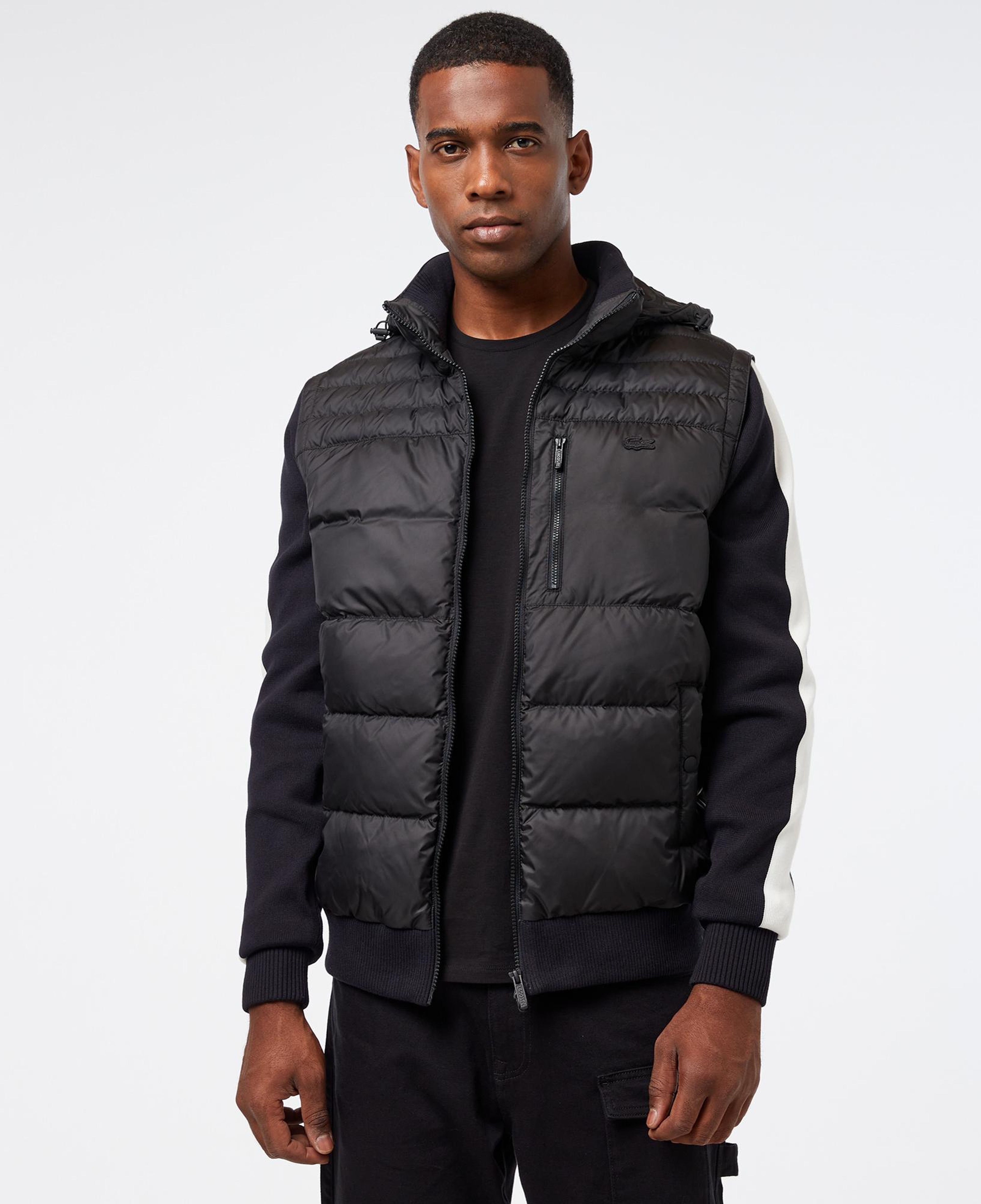 Lacoste Erkek Kapüşonlu Siyah Mont
