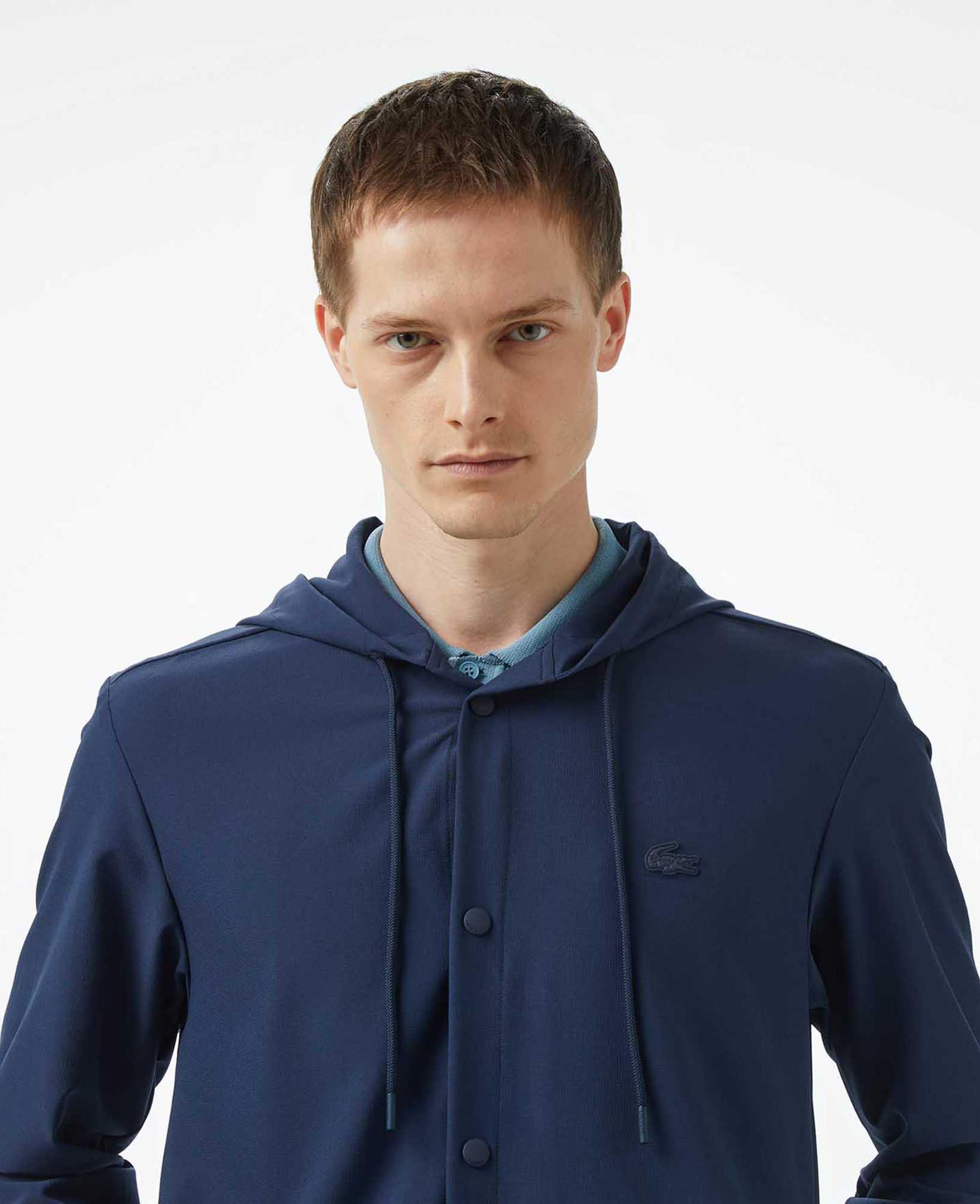 Lacoste Erkek Regular Fit Kapüşonlu Lacivert Ceket