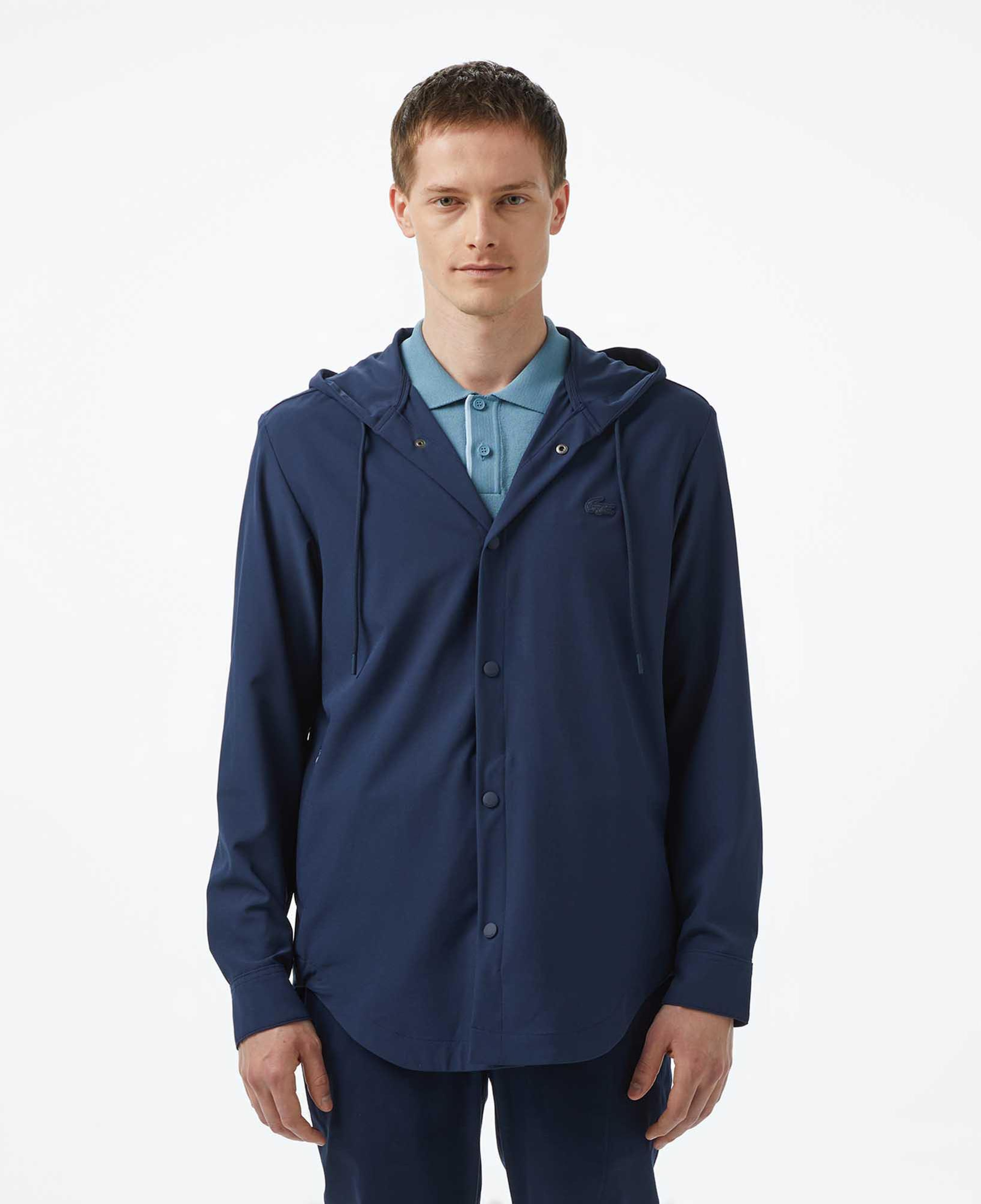 Lacoste Erkek Regular Fit Kapüşonlu Lacivert Ceket