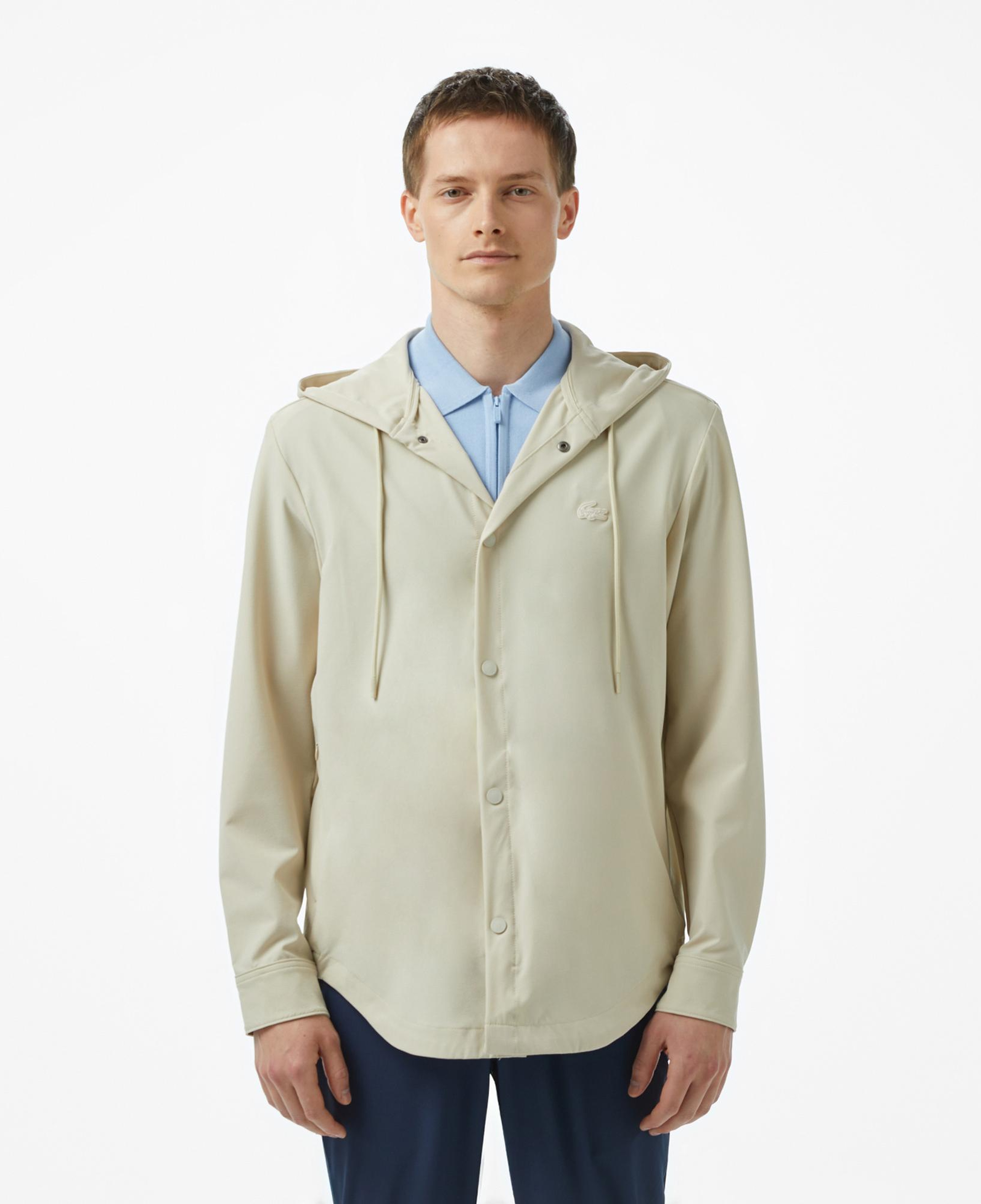 Lacoste Erkek Regular Fit Kapüşonlu Bej Ceket