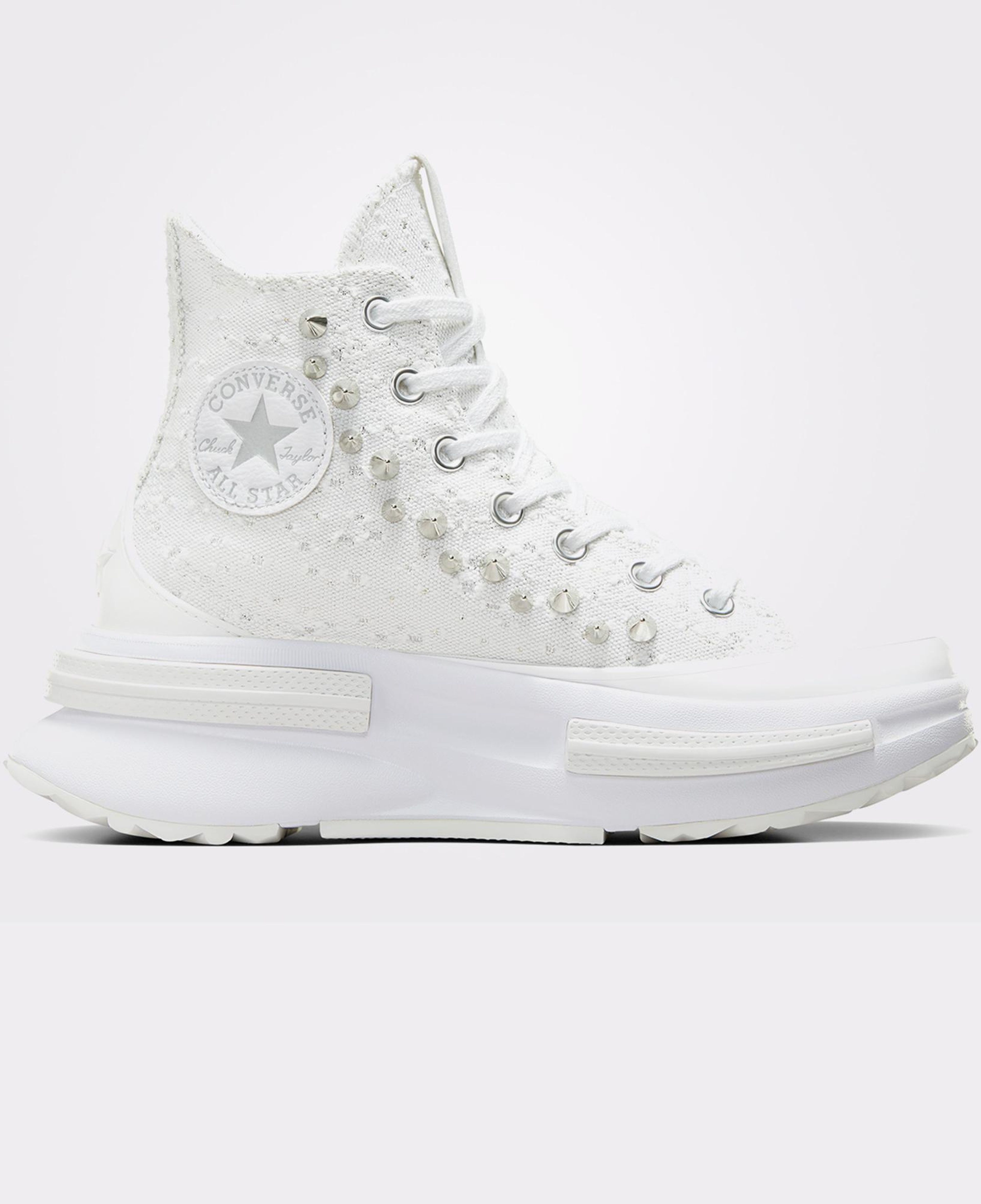 Converse Run Star Legacy CX Platform Studded Unisex Beyaz Sneaker