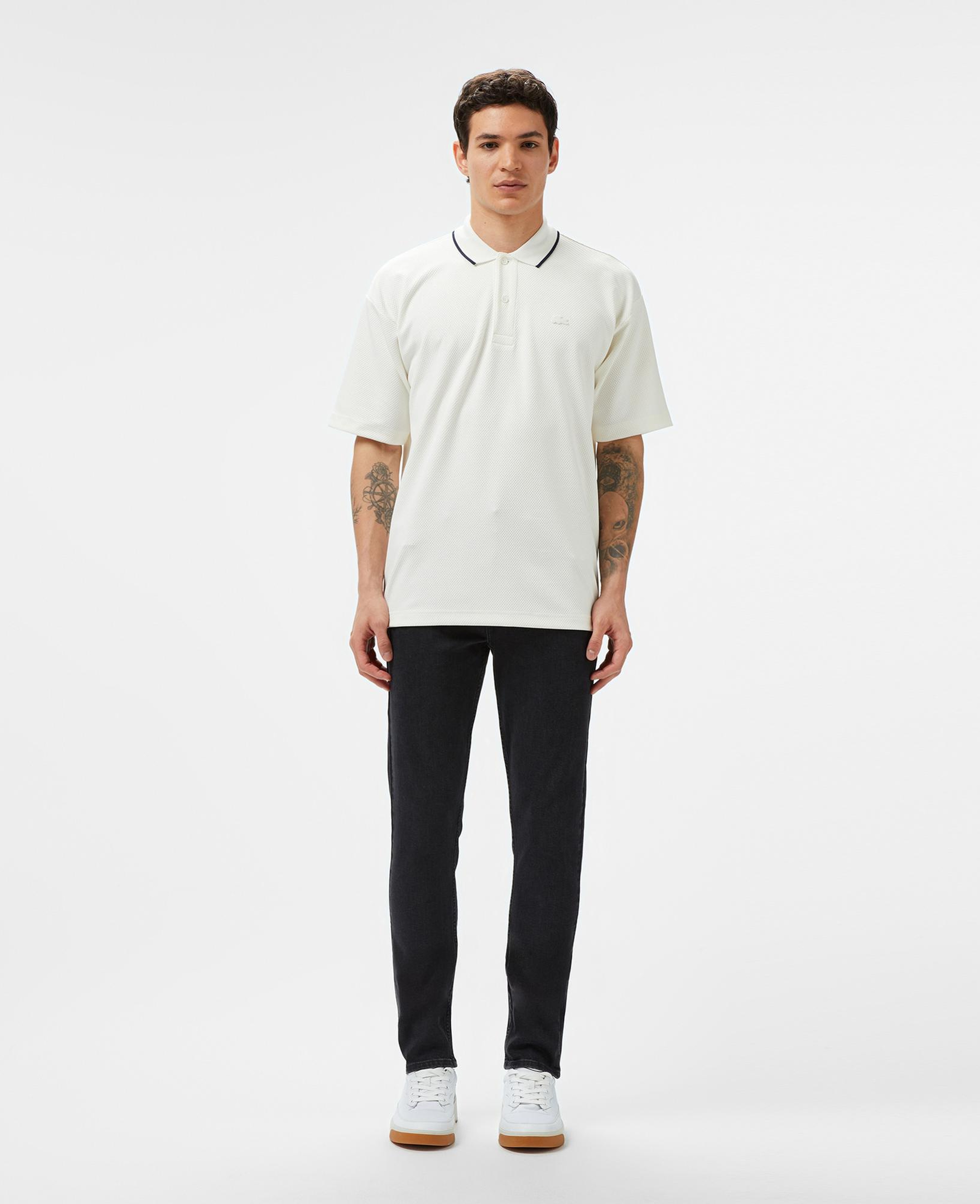 Lacoste Erkek Slim Fit Siyah Jean Pantolon