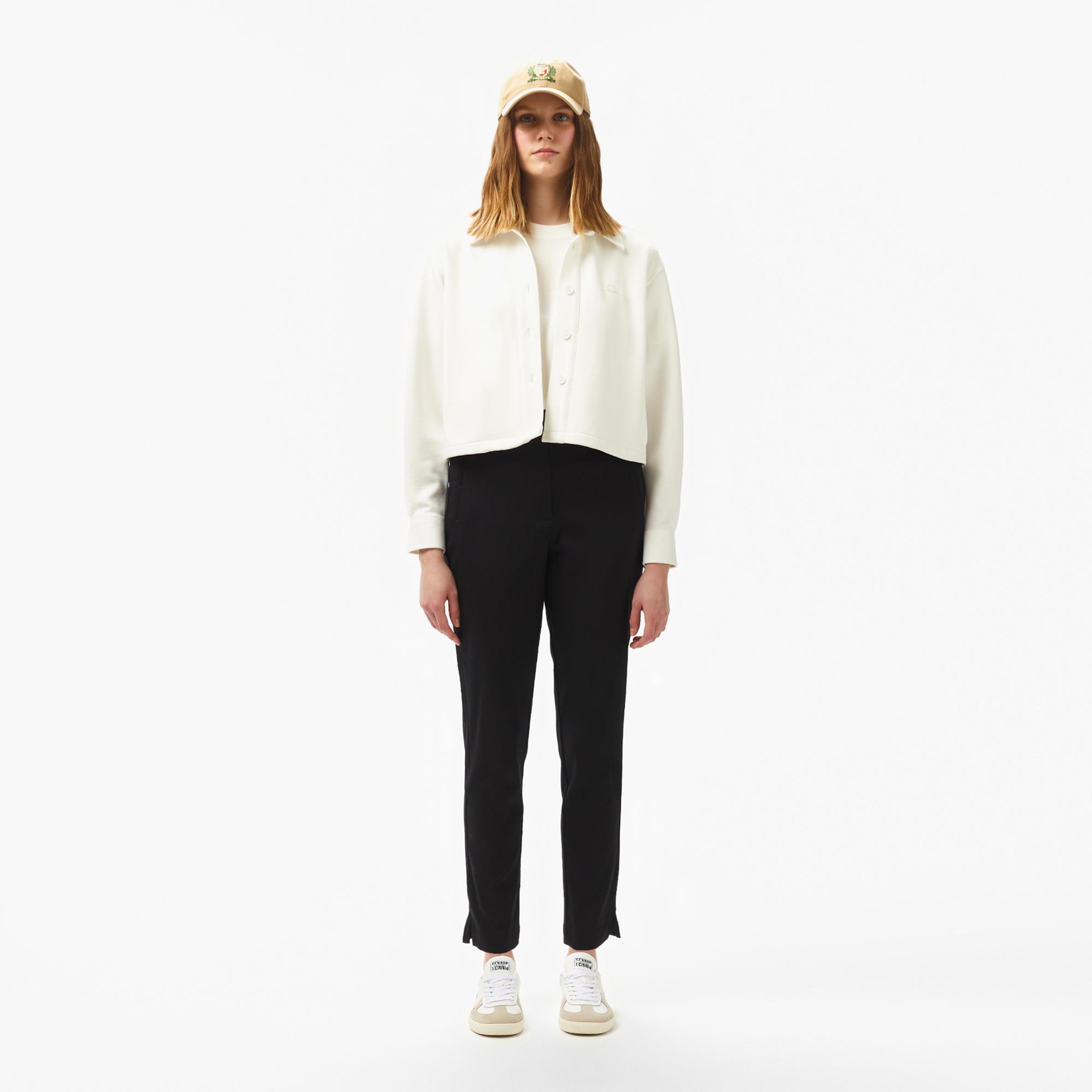 Lacoste Kadın Regular Fit Siyah Pantolon