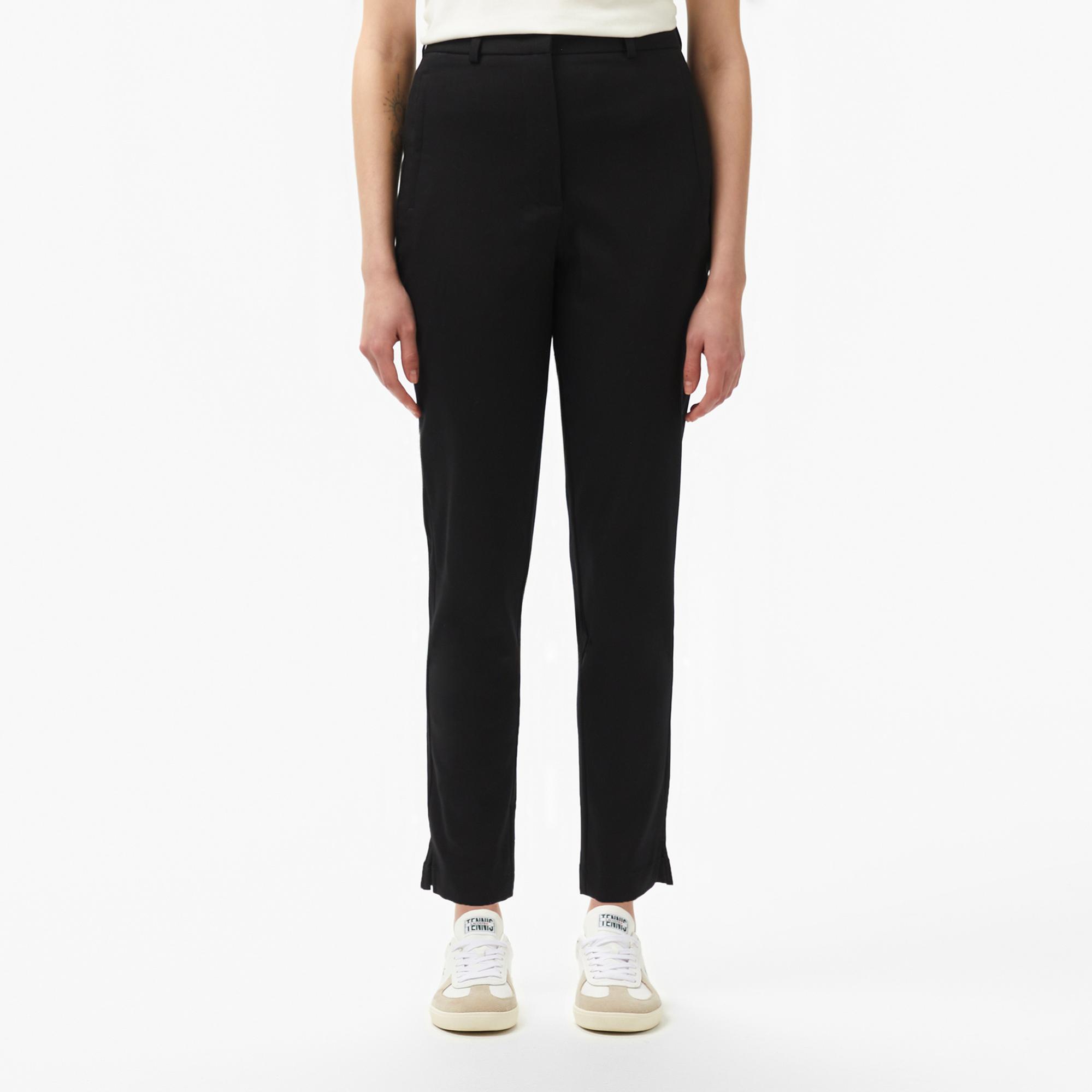 Lacoste Kadın Regular Fit Siyah Pantolon