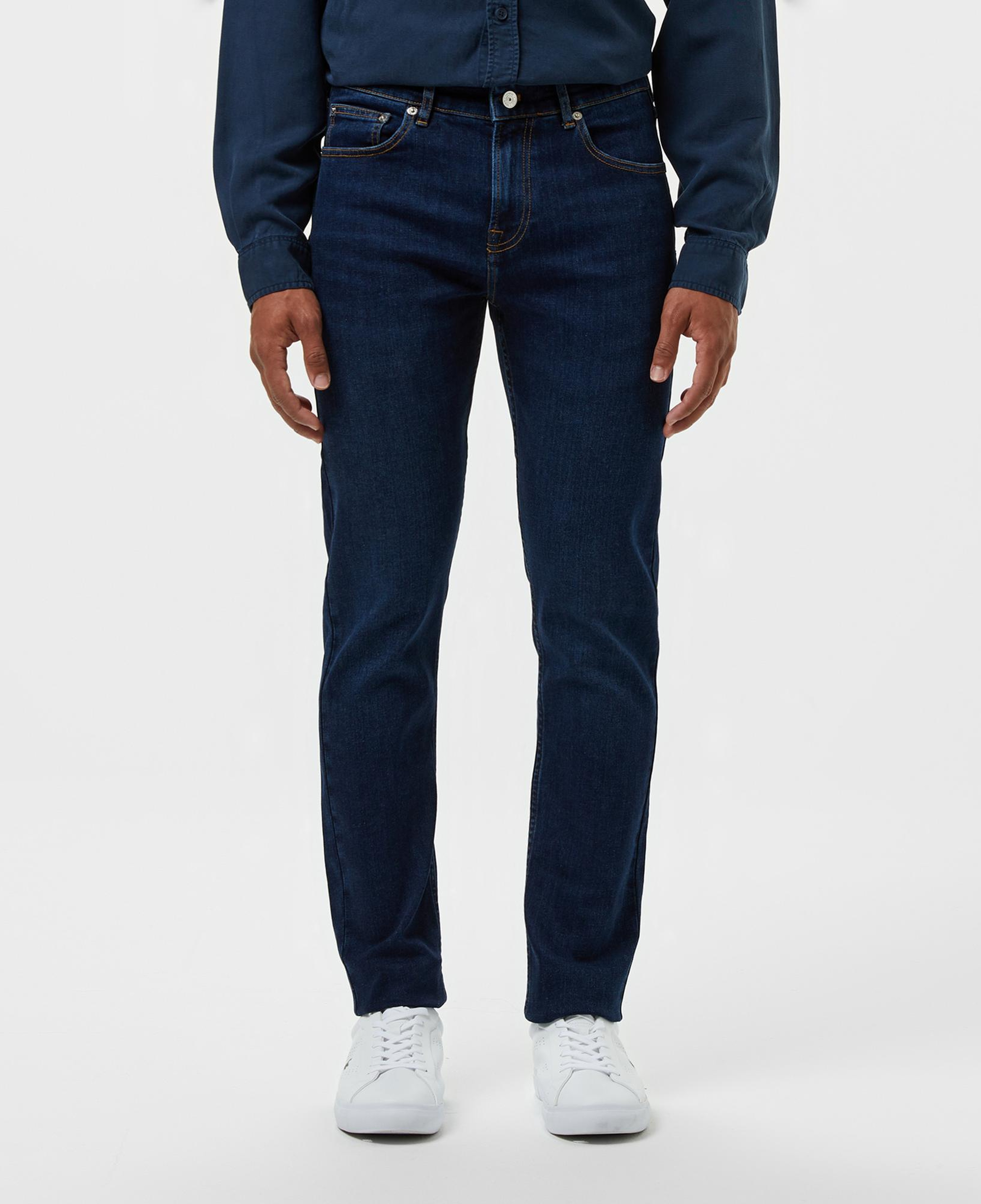 Lacoste Erkek Slim Fit Koyu Mavi Jean Pantolon