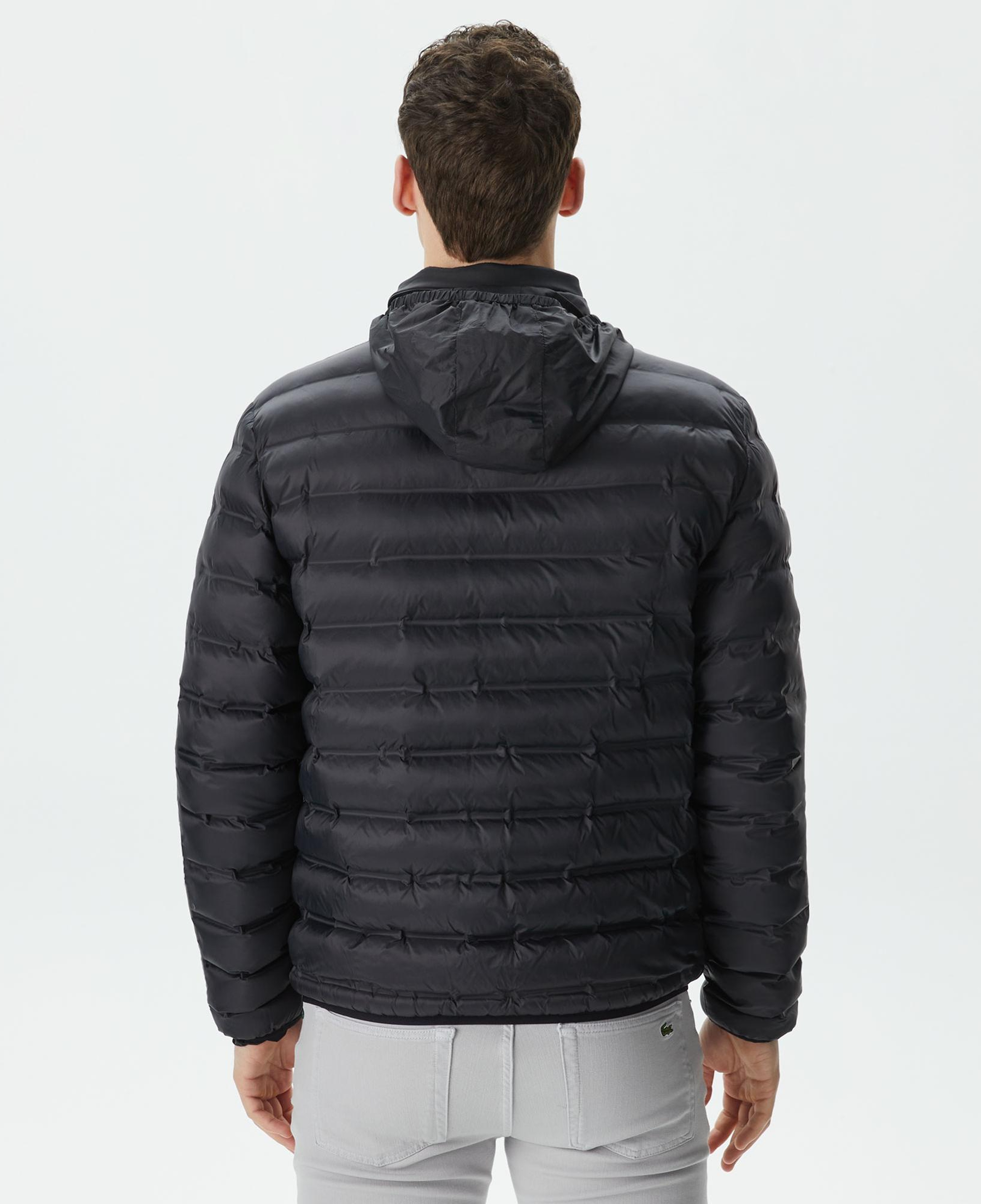 Lacoste Erkek Kapüşonlu Siyah Mont